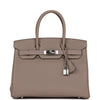 Pre-owned Hermes Birkin 30 Gris Asphalte Togo Palladium Hardware - fashionupstore1