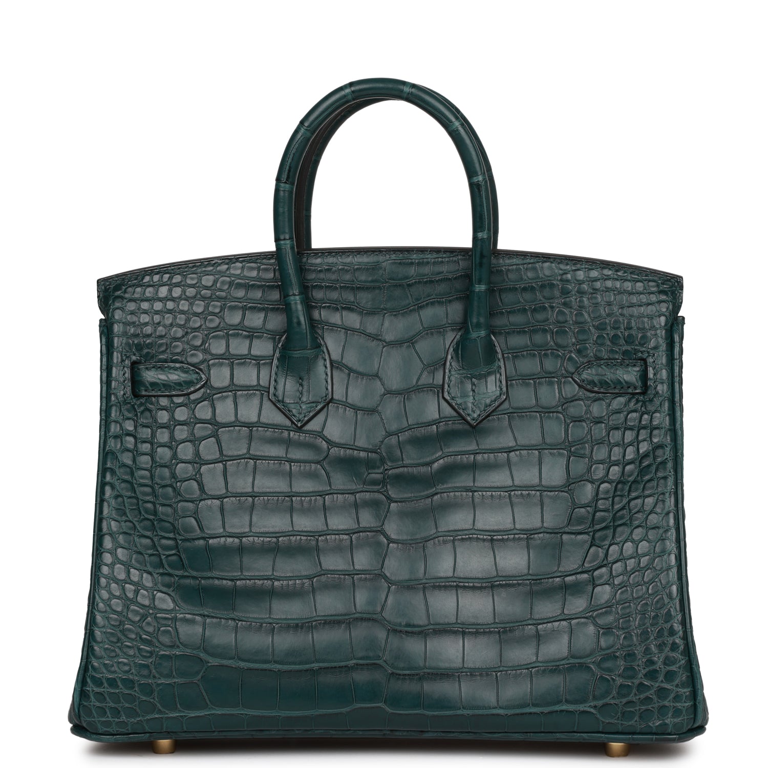 Hermes Birkin 25 Vert Cypress Matte Alligator Gold Hardware - fashionupstore1