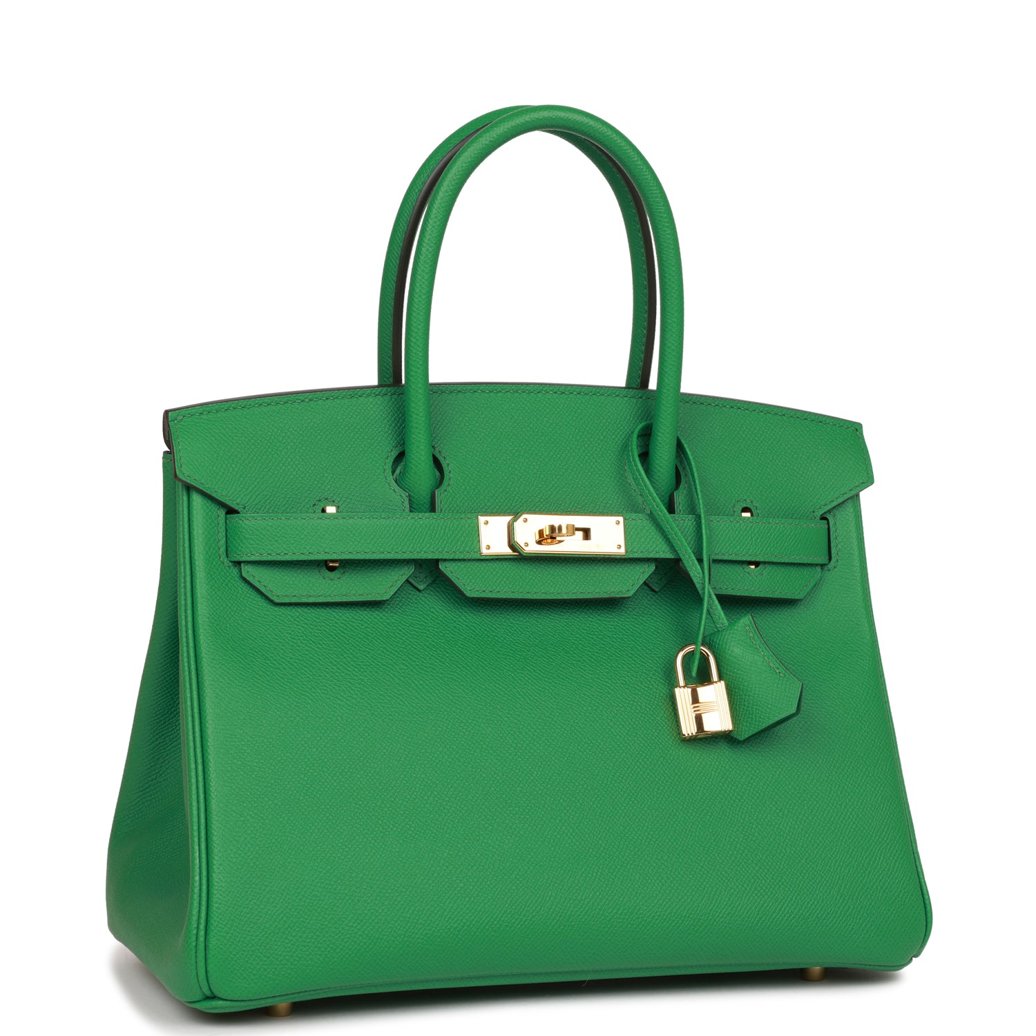 Pre-owned Hermes Birkin 30 Cactus Epsom Gold Hardware - fashionupstore1