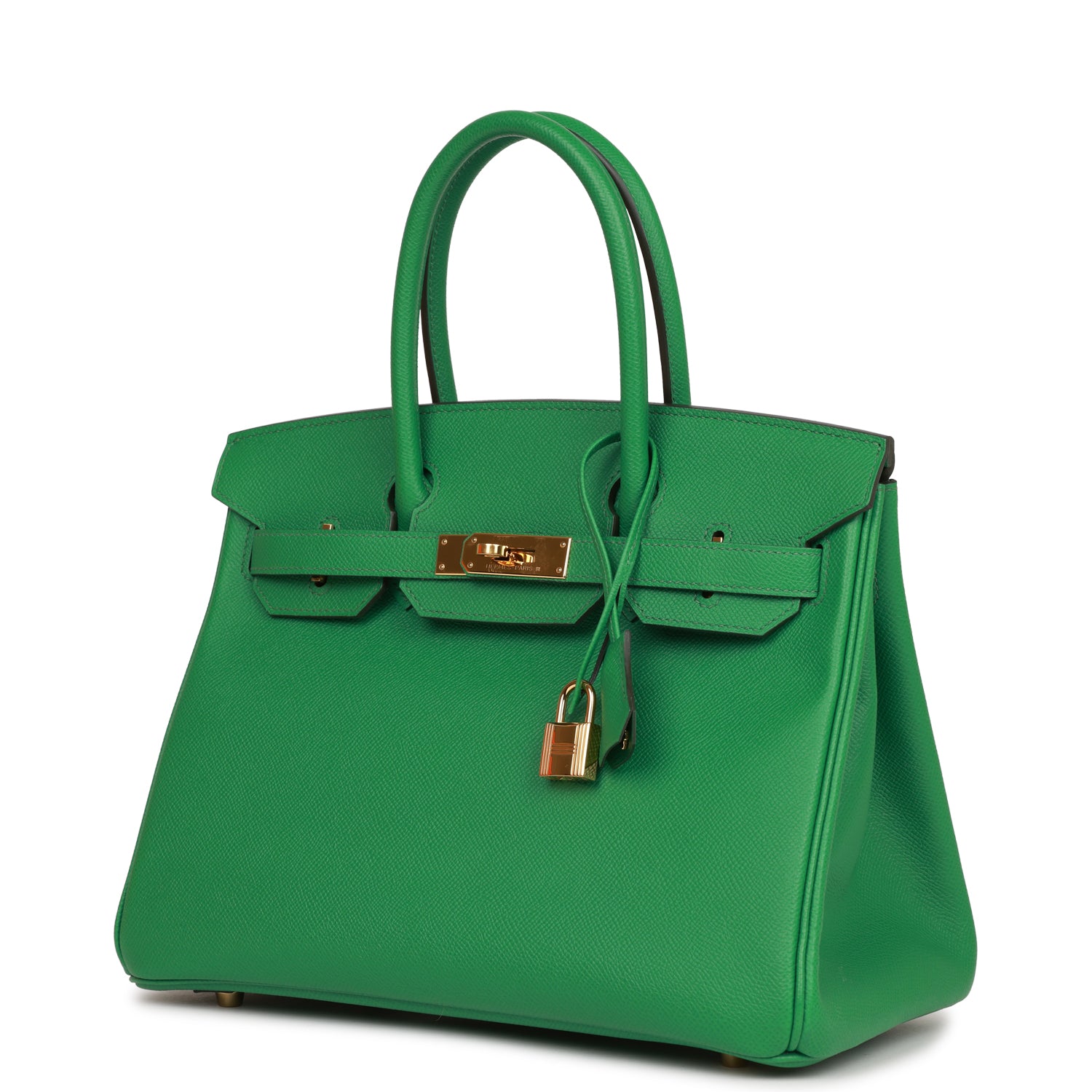 Pre-owned Hermes Birkin 30 Cactus Epsom Gold Hardware - fashionupstore1