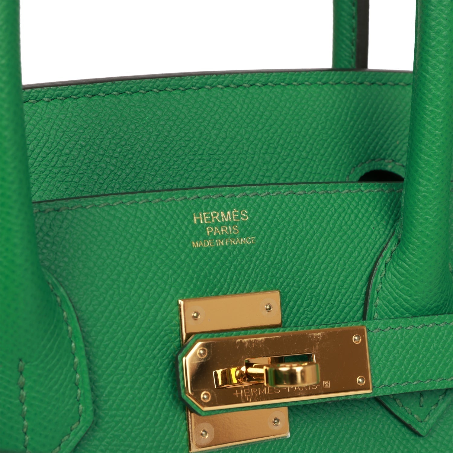 Pre-owned Hermes Birkin 30 Cactus Epsom Gold Hardware - fashionupstore1