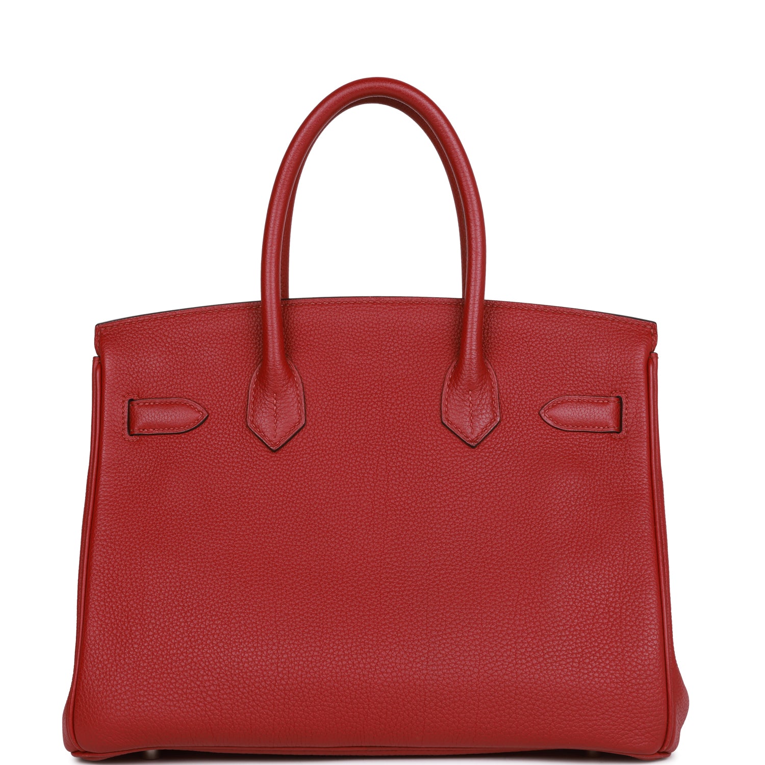 Pre-owned Hermes Birkin 30 Rouge Imperial Togo Palladium Hardware - fashionupstore1