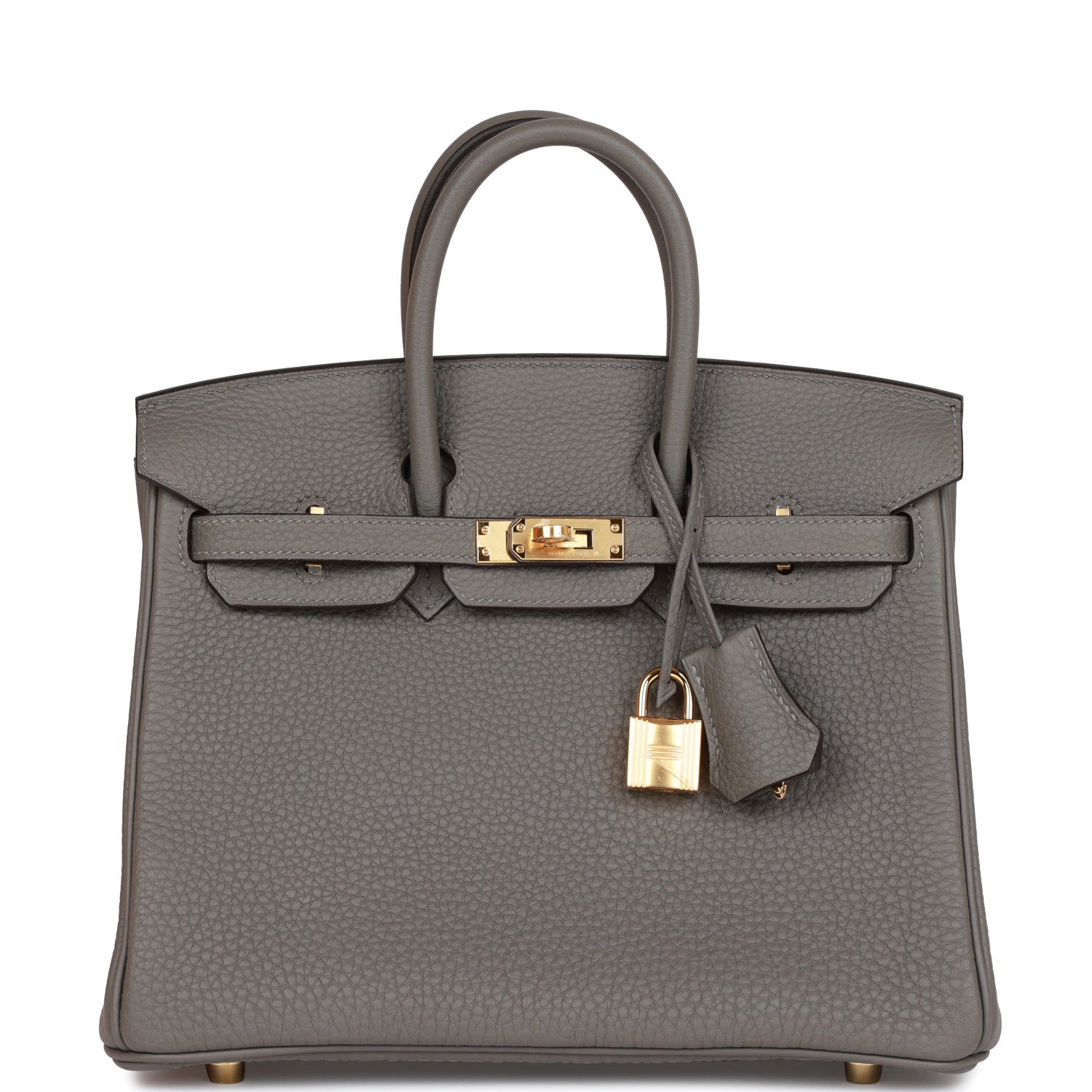 Hermes Birkin 25 Gris Meyer Togo Gold Hardware - fashionupstore1