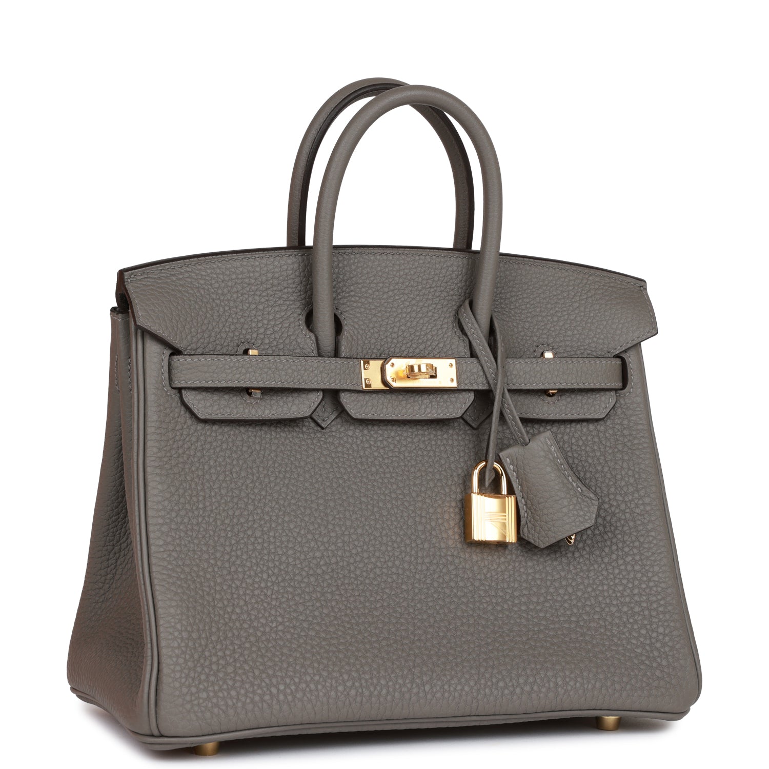 Hermes Birkin 25 Gris Meyer Togo Gold Hardware - fashionupstore1