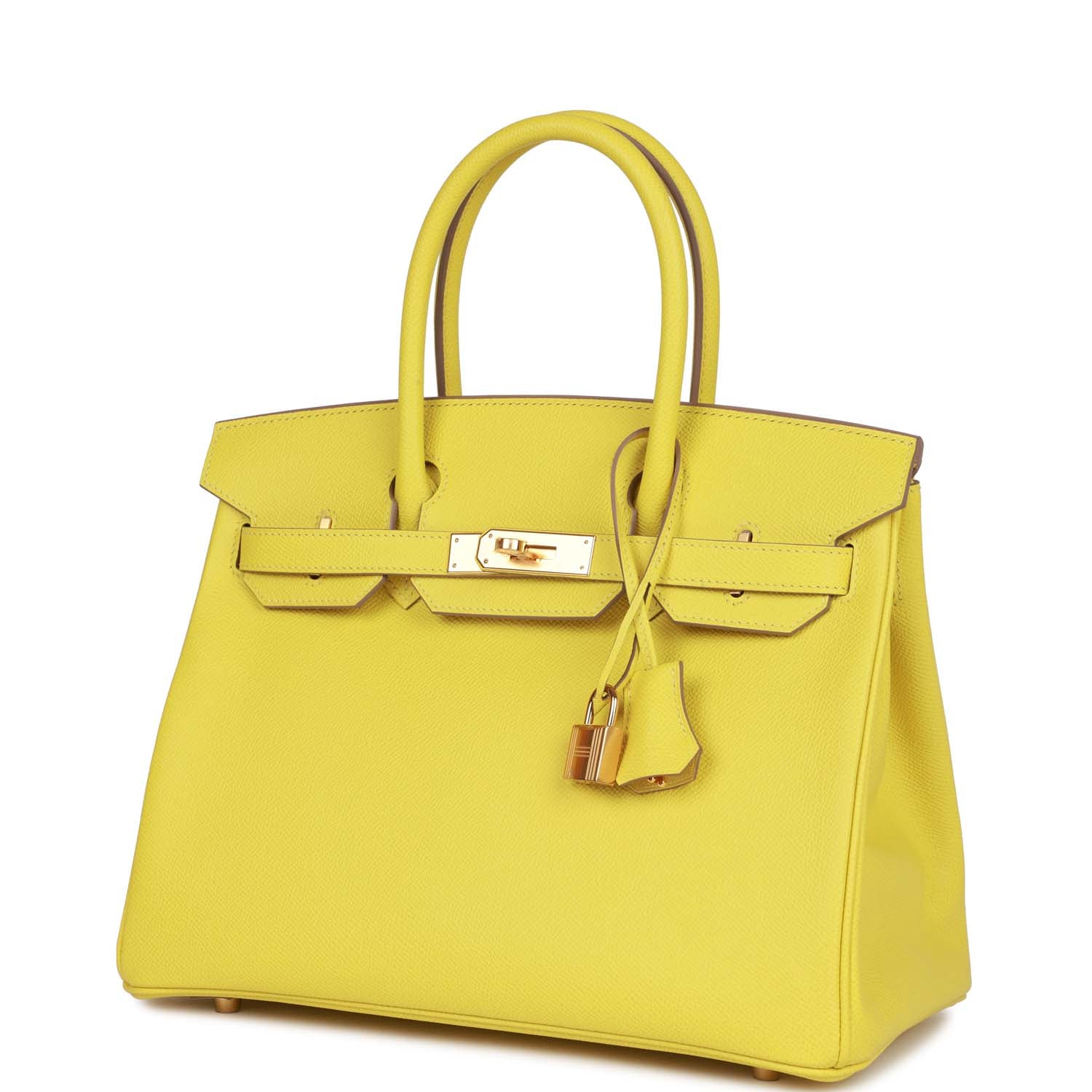 Hermes Birkin 30 Lime Epsom Gold Hardware - fashionupstore1