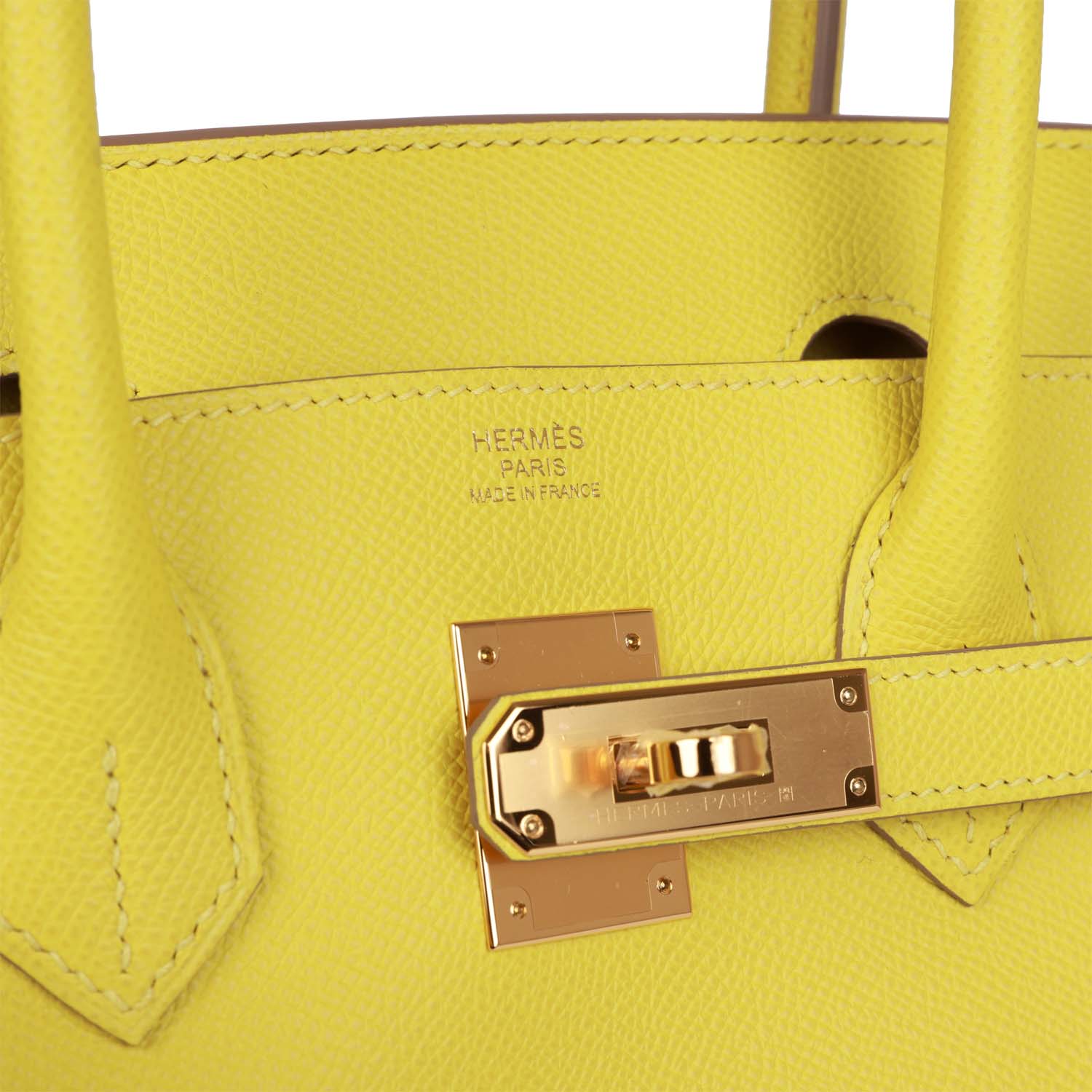 Hermes Birkin 30 Lime Epsom Gold Hardware - fashionupstore1