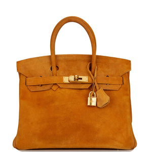 Pre-owned Vintage Hermes Birkin 30 Orange H Doblis Gold Hardware - fashionupstore1