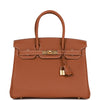 Hermes Birkin 30 Gold Togo Gold Hardware - fashionupstore1