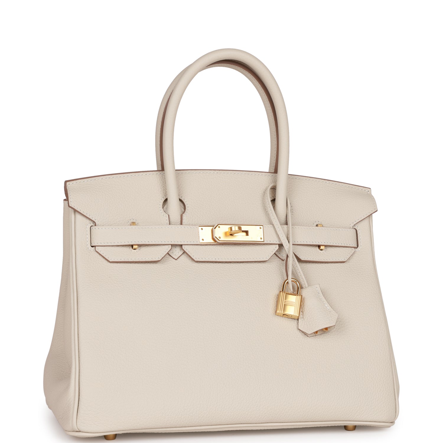 Hermes Birkin 30 Craie Togo Gold Hardware - fashionupstore1