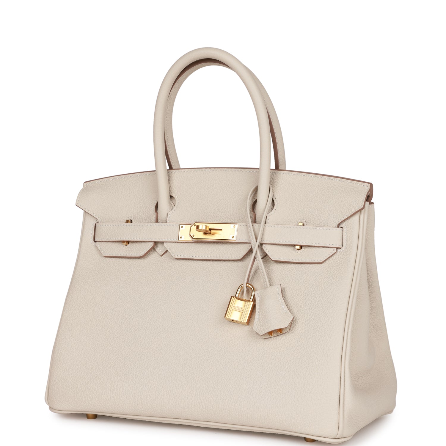 Hermes Birkin 30 Craie Togo Gold Hardware - fashionupstore1