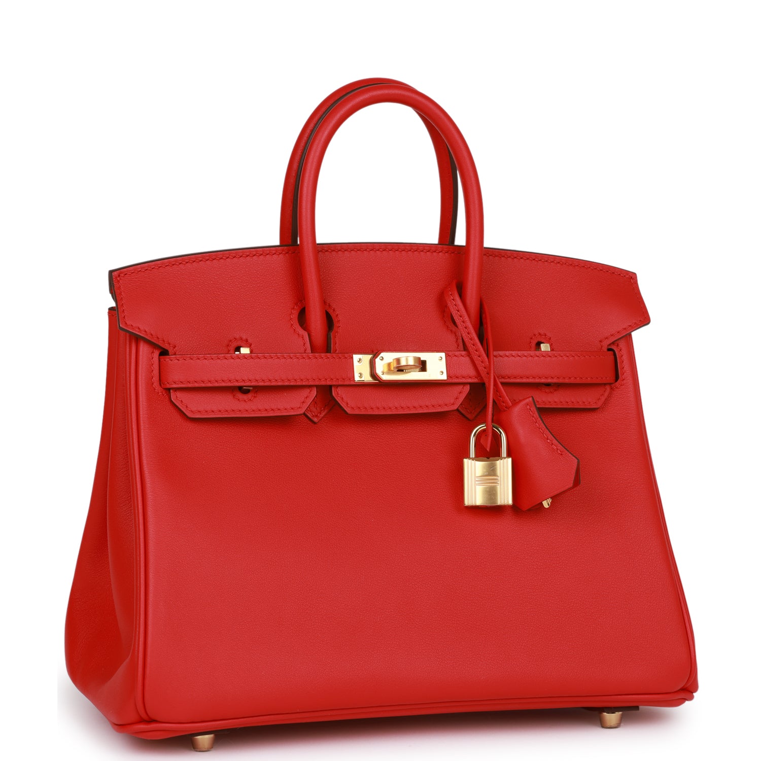 Hermes Birkin 25 Rouge De Coeur Swift Gold Hardware - fashionupstore1