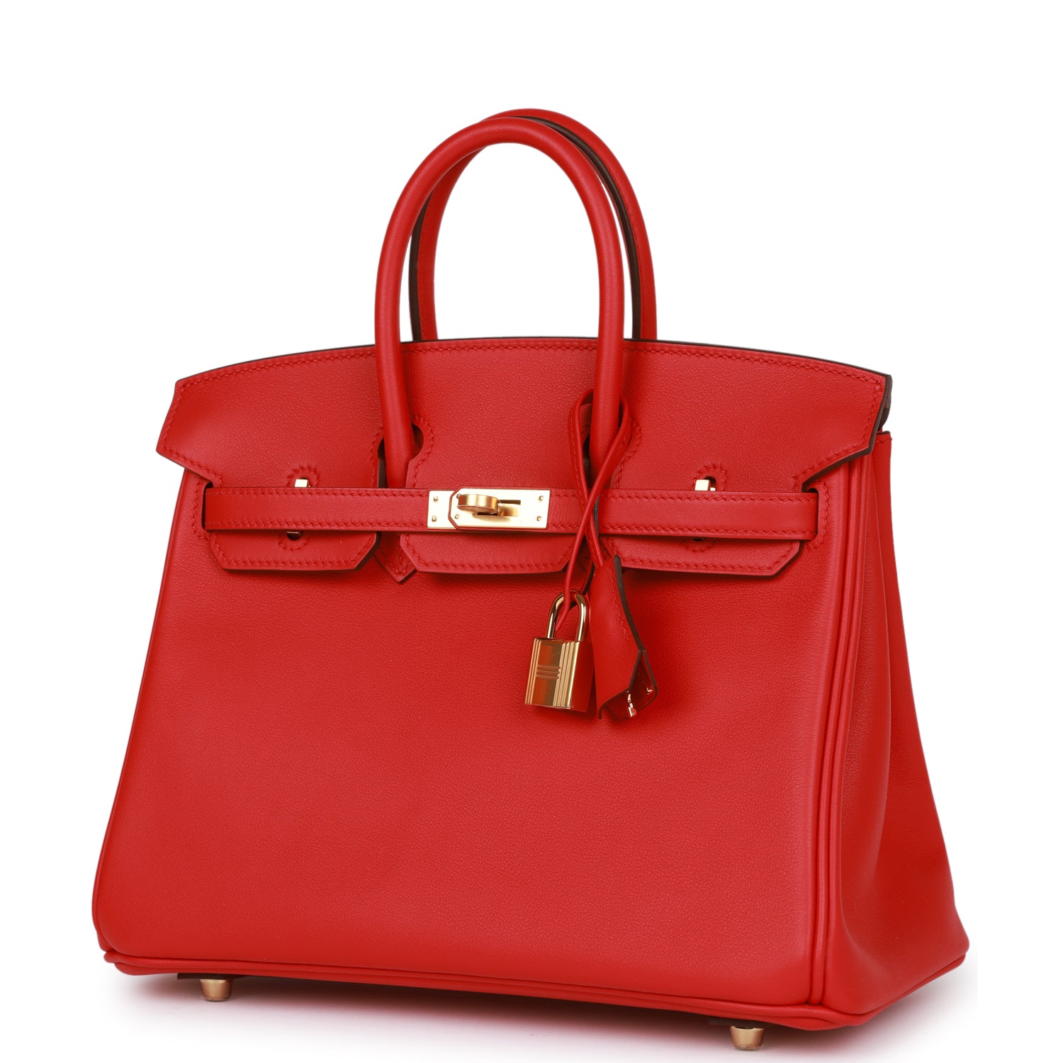 Hermes Birkin 25 Rouge De Coeur Swift Gold Hardware - fashionupstore1