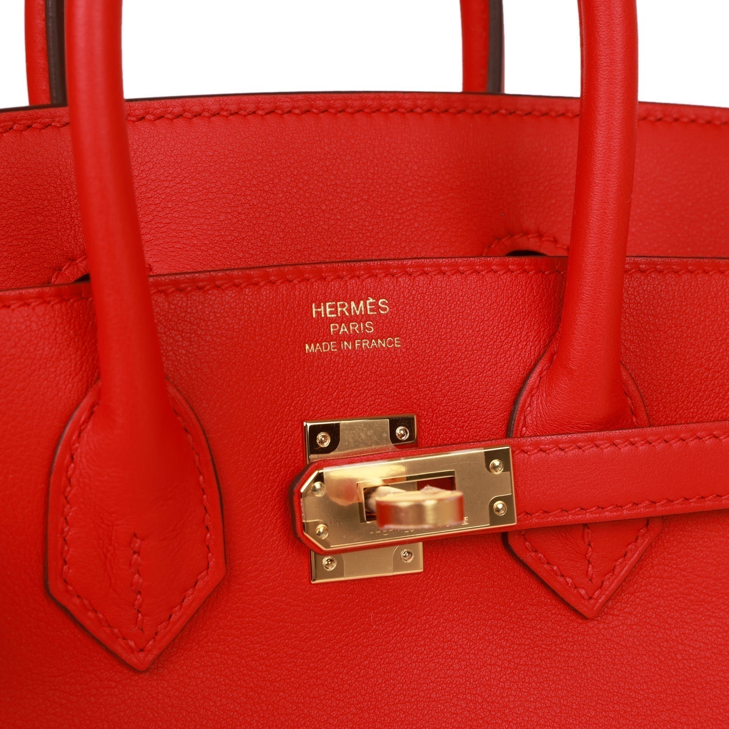 Hermes Birkin 25 Rouge De Coeur Swift Gold Hardware - fashionupstore1