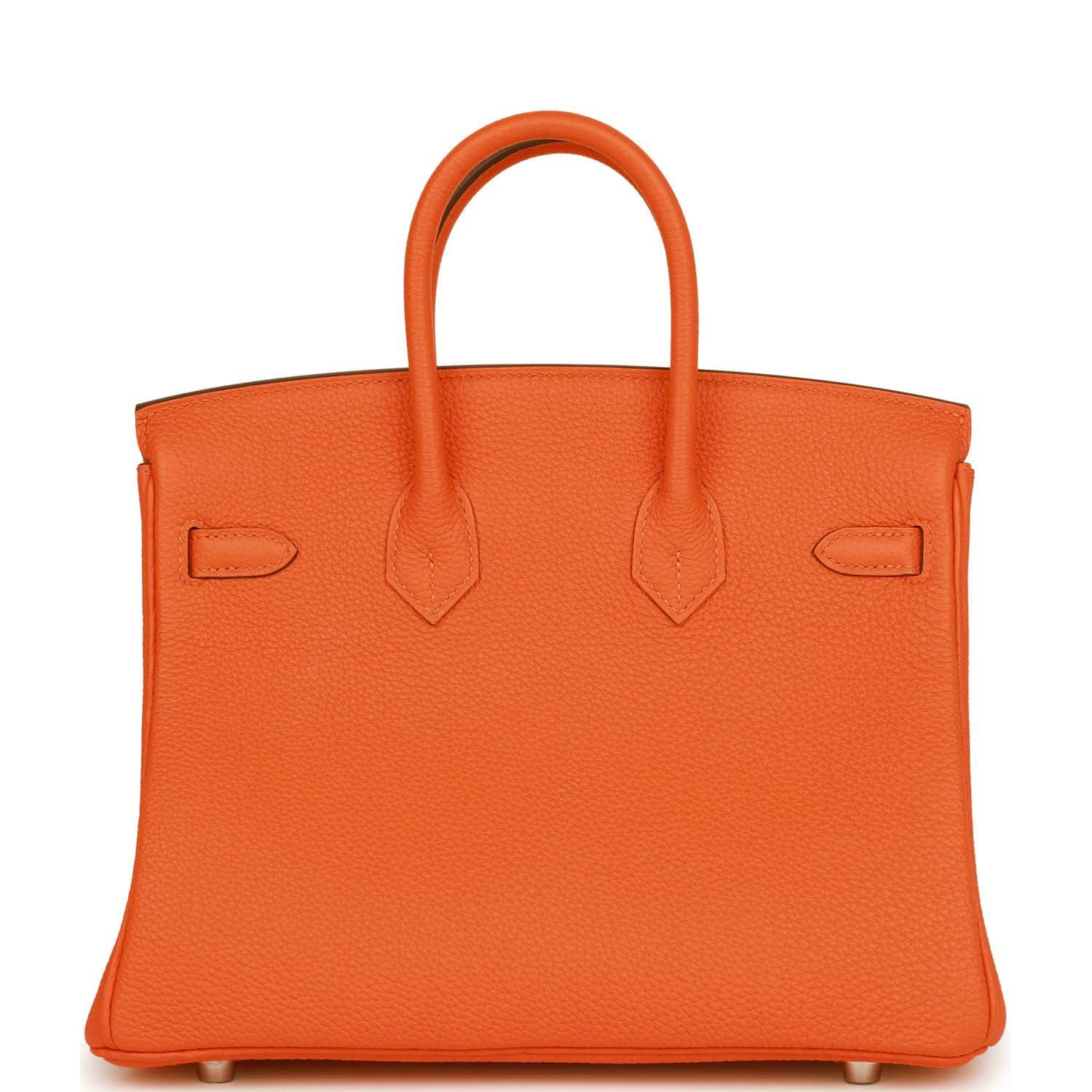 Hermes Birkin 25 Orange Minium Togo Palladium Hardware - fashionupstore1