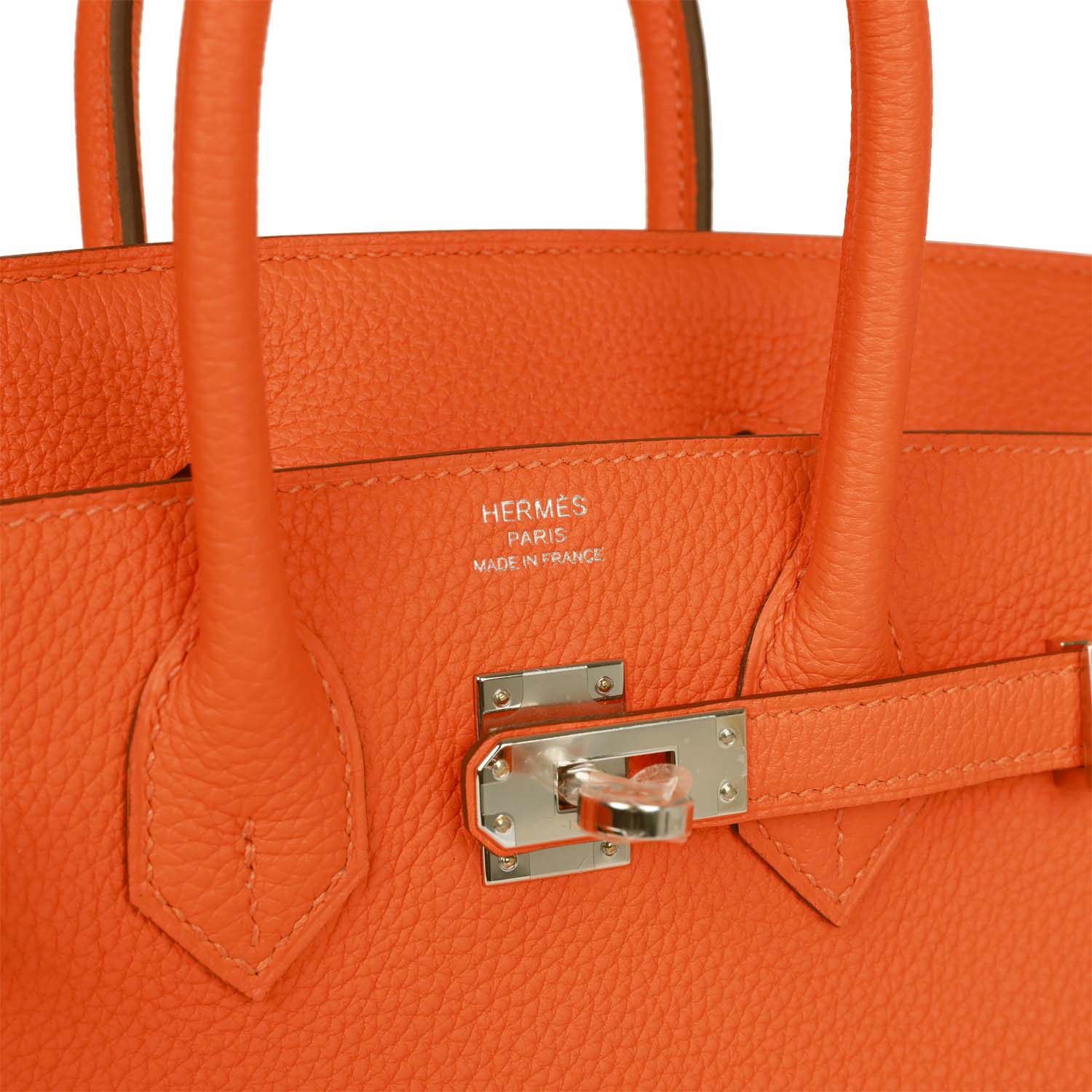 Hermes Birkin 25 Orange Minium Togo Palladium Hardware - fashionupstore1