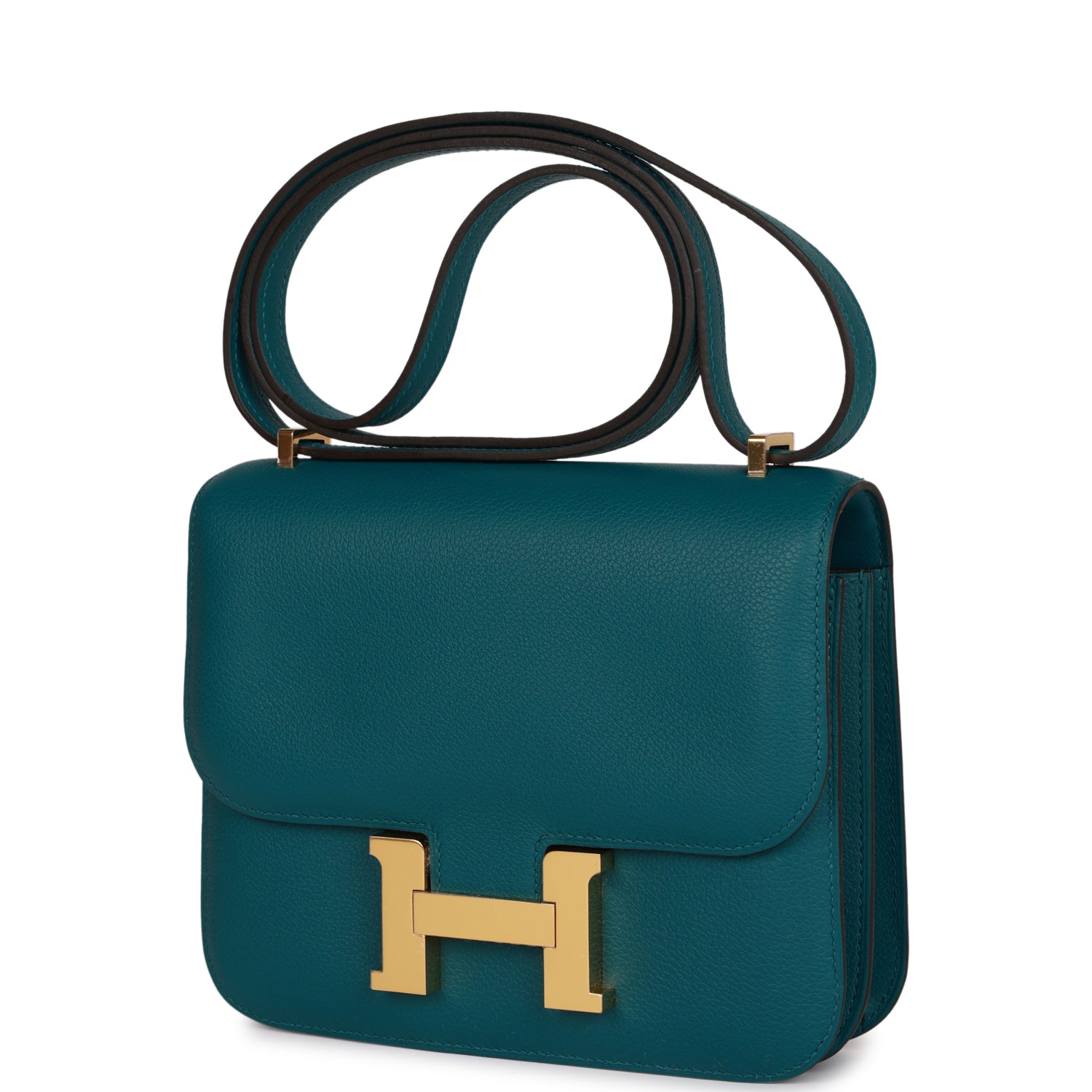 Hermes Constance 18 Vert Bosphore Evercolor Gold Hardware - fashionupstore1