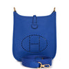 Hermes Evelyne TPM Bleu Electric Clemence Gold Hardware - fashionupstore1