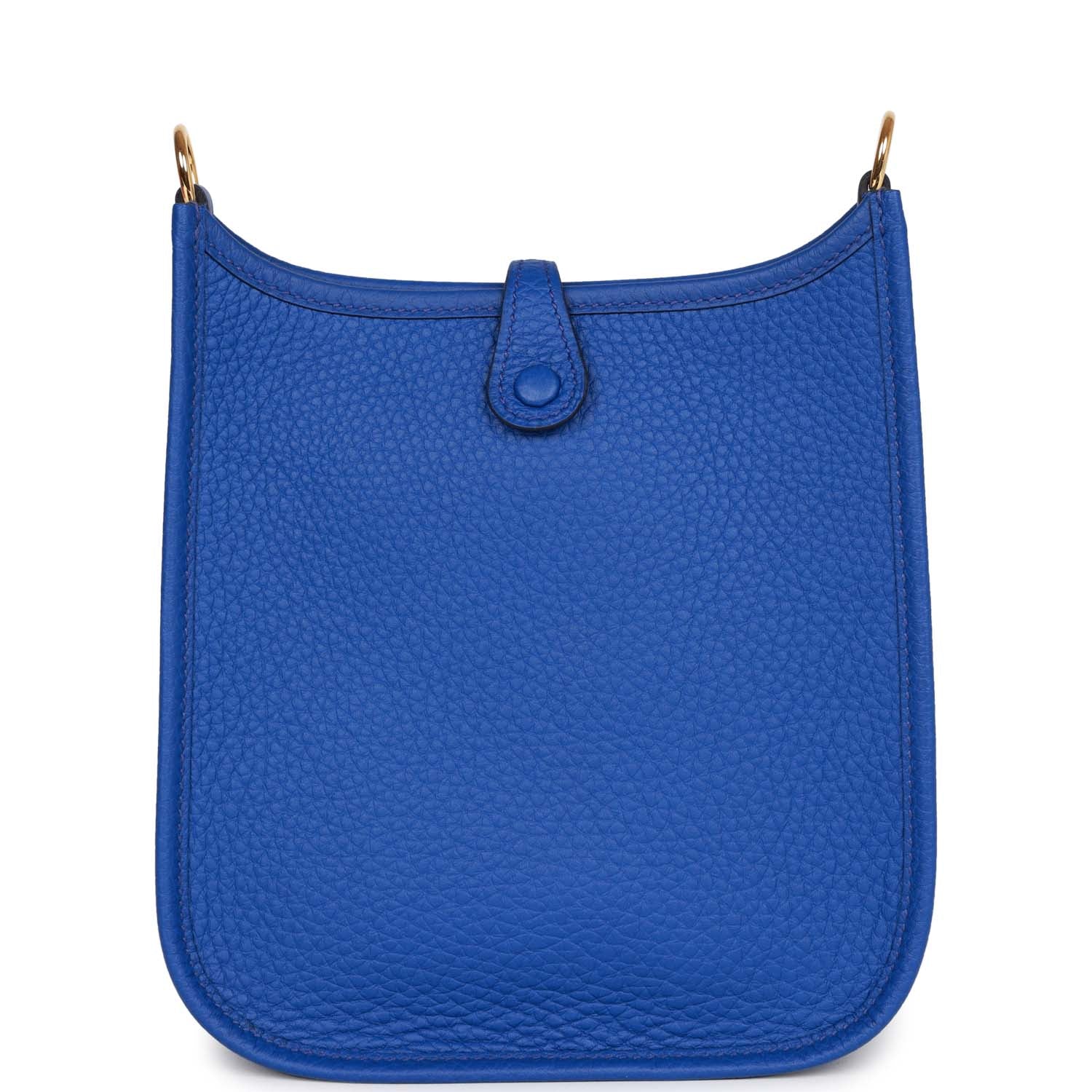 Hermes Evelyne TPM Bleu Electric Clemence Gold Hardware - fashionupstore1