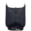 Hermes Evelyne TPM Bleu Nuit Clemence Palladium Hardware - fashionupstore1