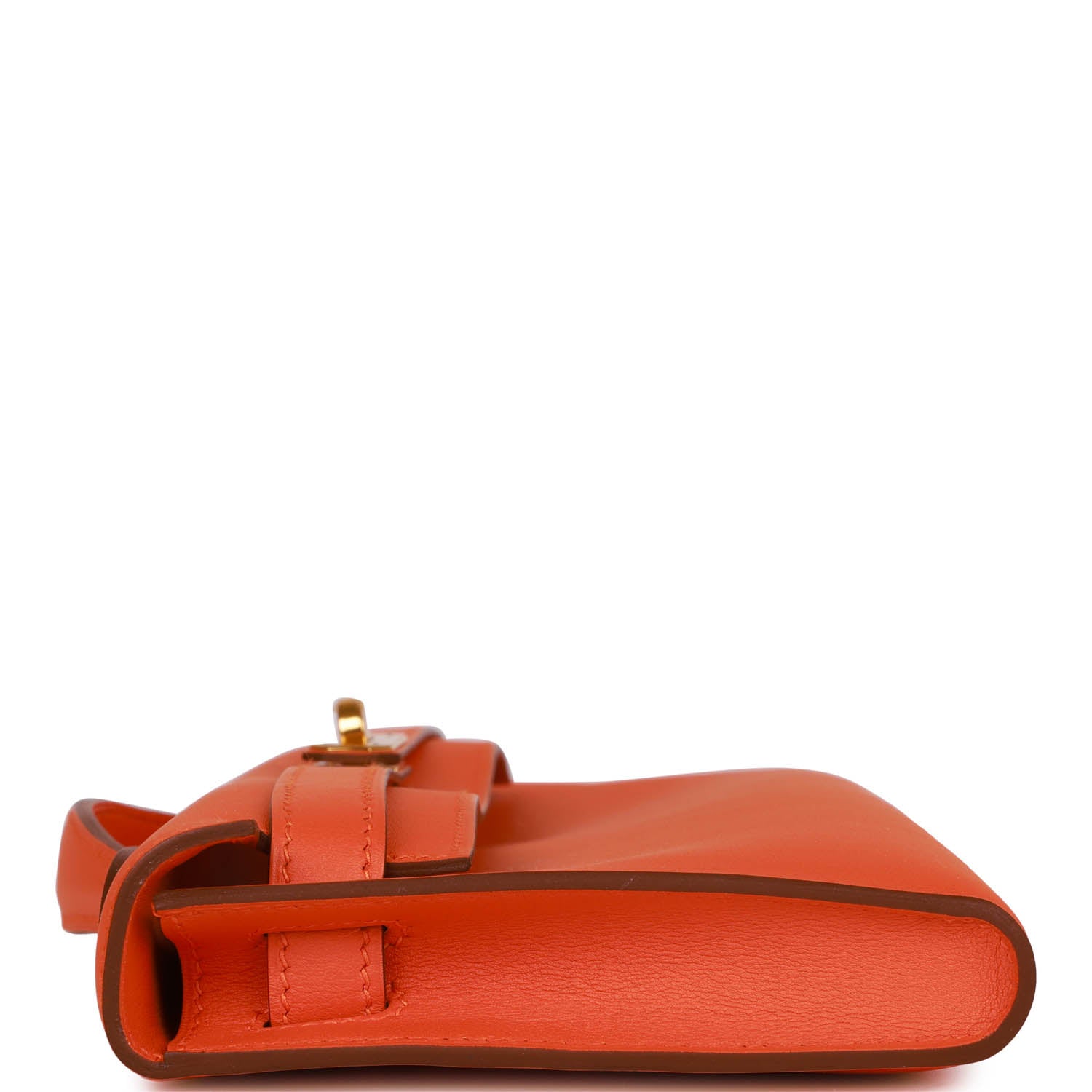 Hermes Kelly Cut Orange Swift Gold Hardware - fashionupstore1