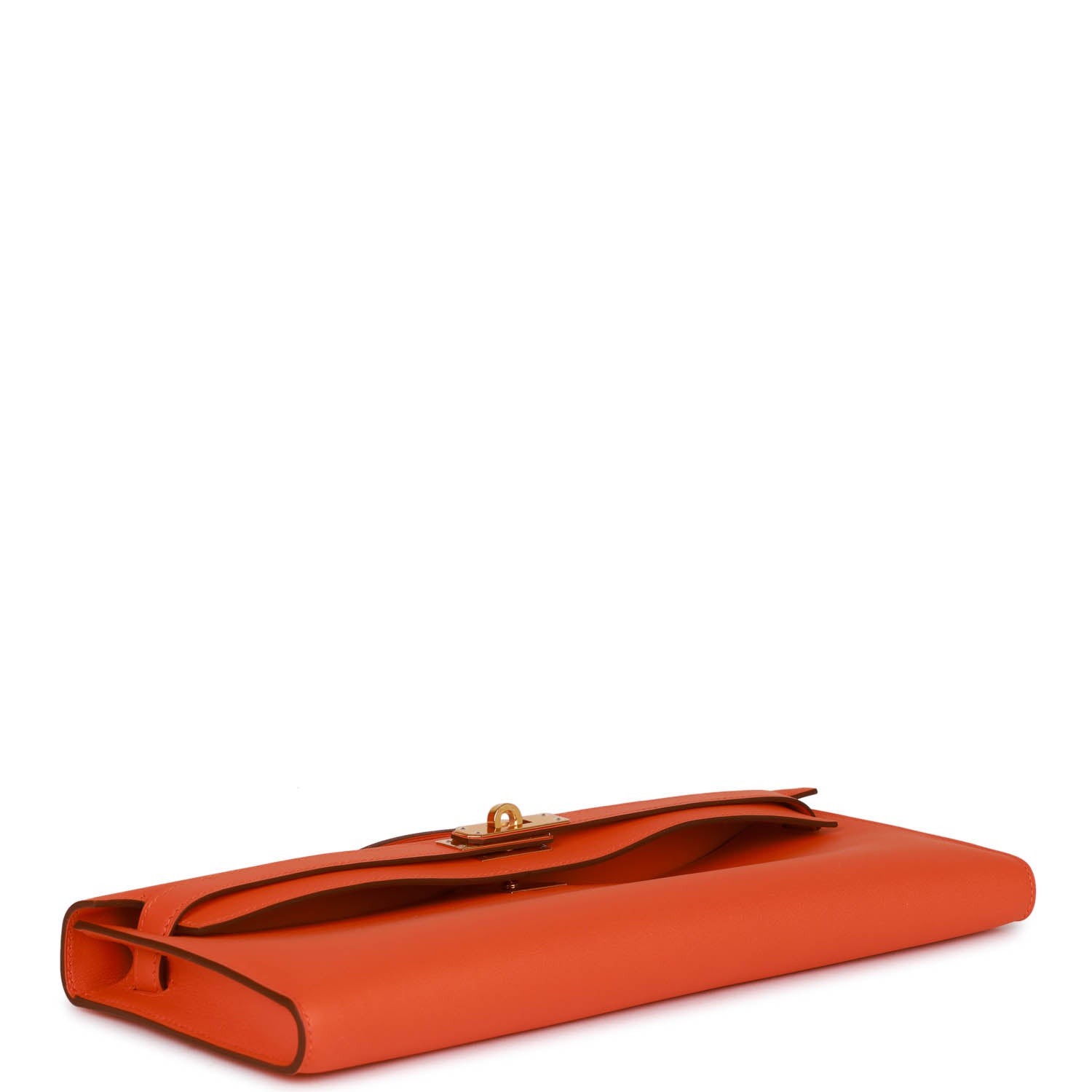 Hermes Kelly Cut Orange Swift Gold Hardware - fashionupstore1