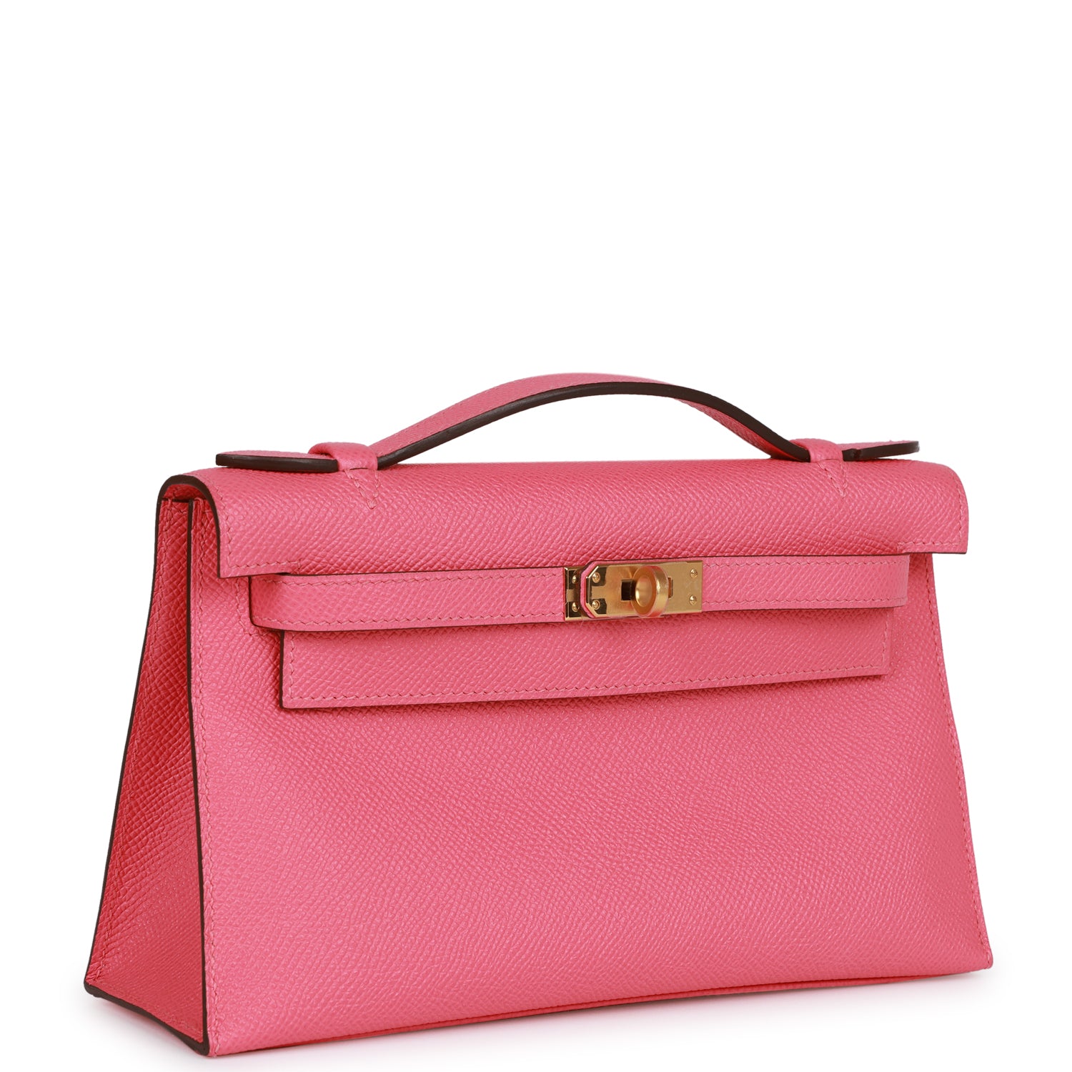 Hermes Kelly Pochette Rose Azalee Epsom Gold Hardware - fashionupstore1