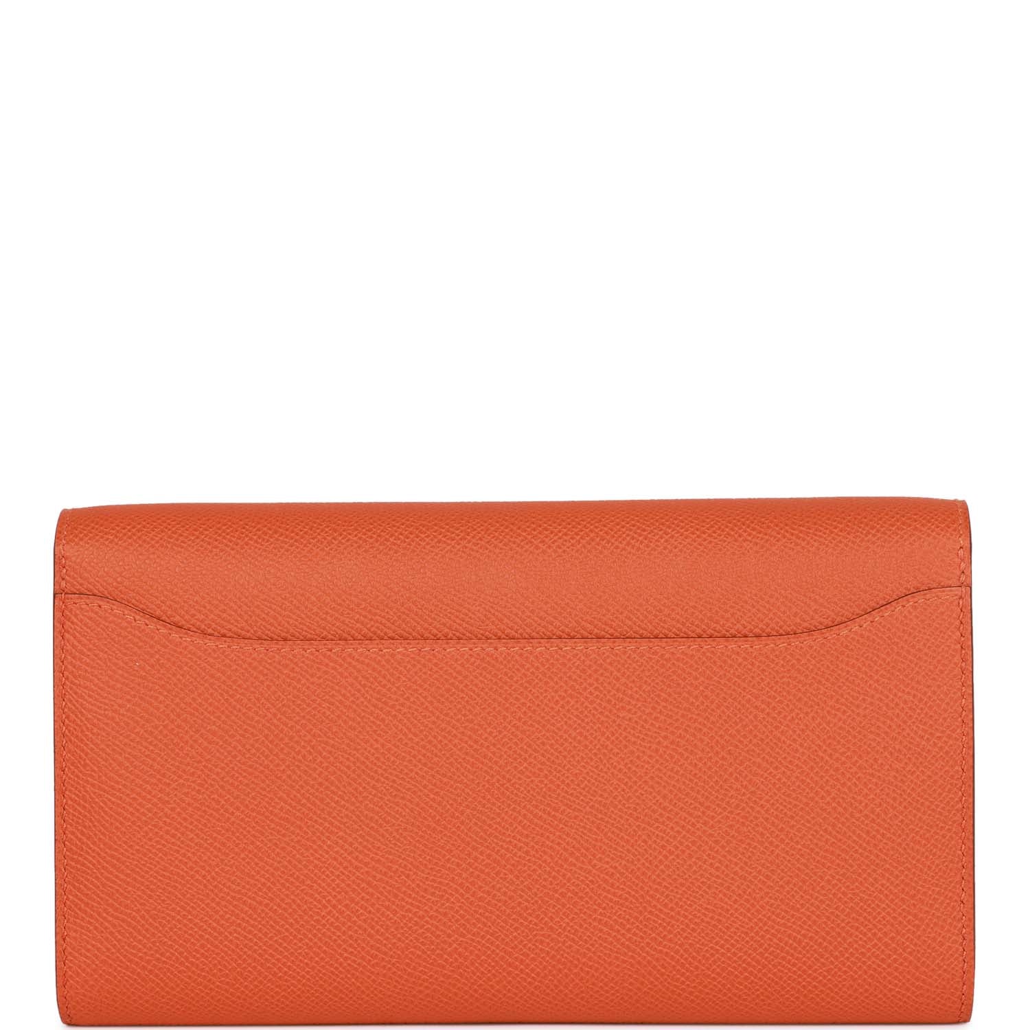 Hermes Constance Wallet To Go Orange Epsom Gold Hardware - fashionupstore1