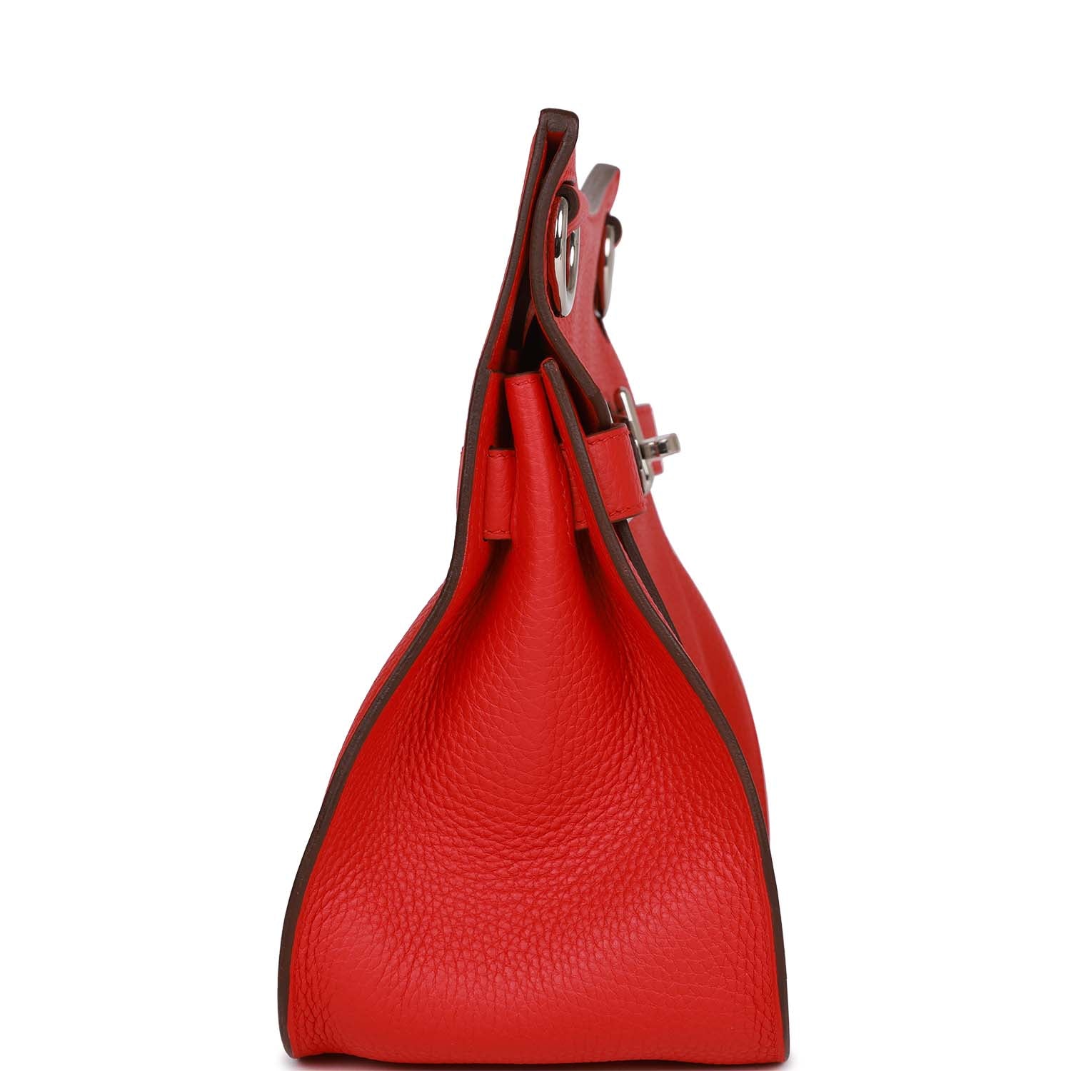 Hermes Jypsiere 28 Rouge De Coeur Clemence Palladium Hardware - fashionupstore1