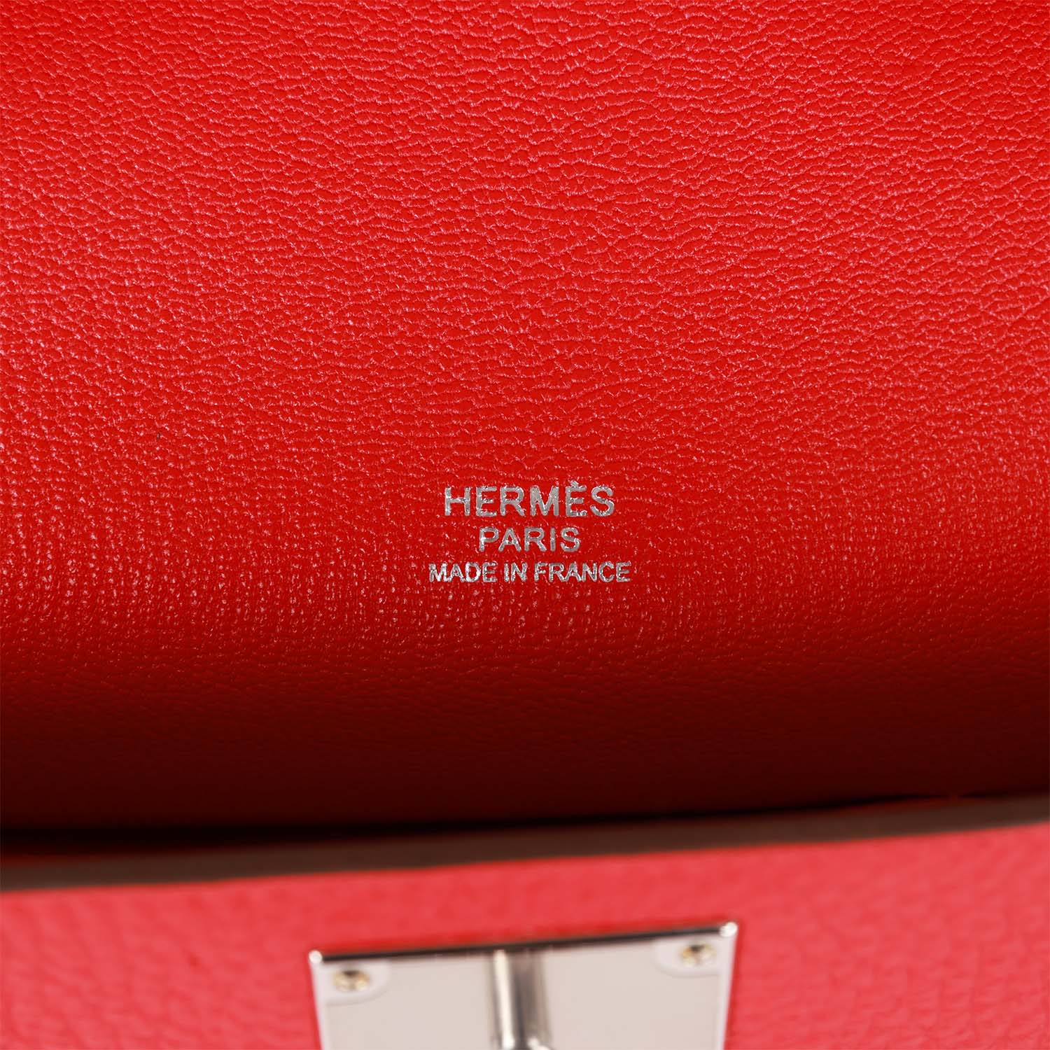 Hermes Jypsiere 28 Rouge De Coeur Clemence Palladium Hardware - fashionupstore1