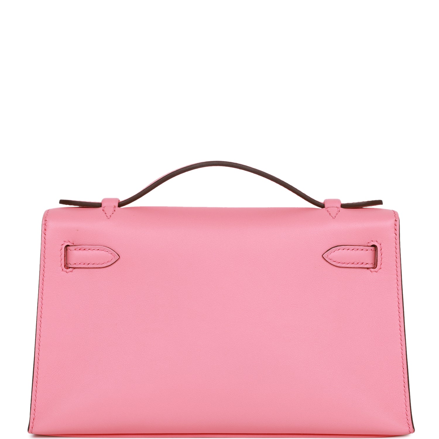 Hermes Kelly Pochette Rose D'Ete Swift Palladium Hardware - fashionupstore1