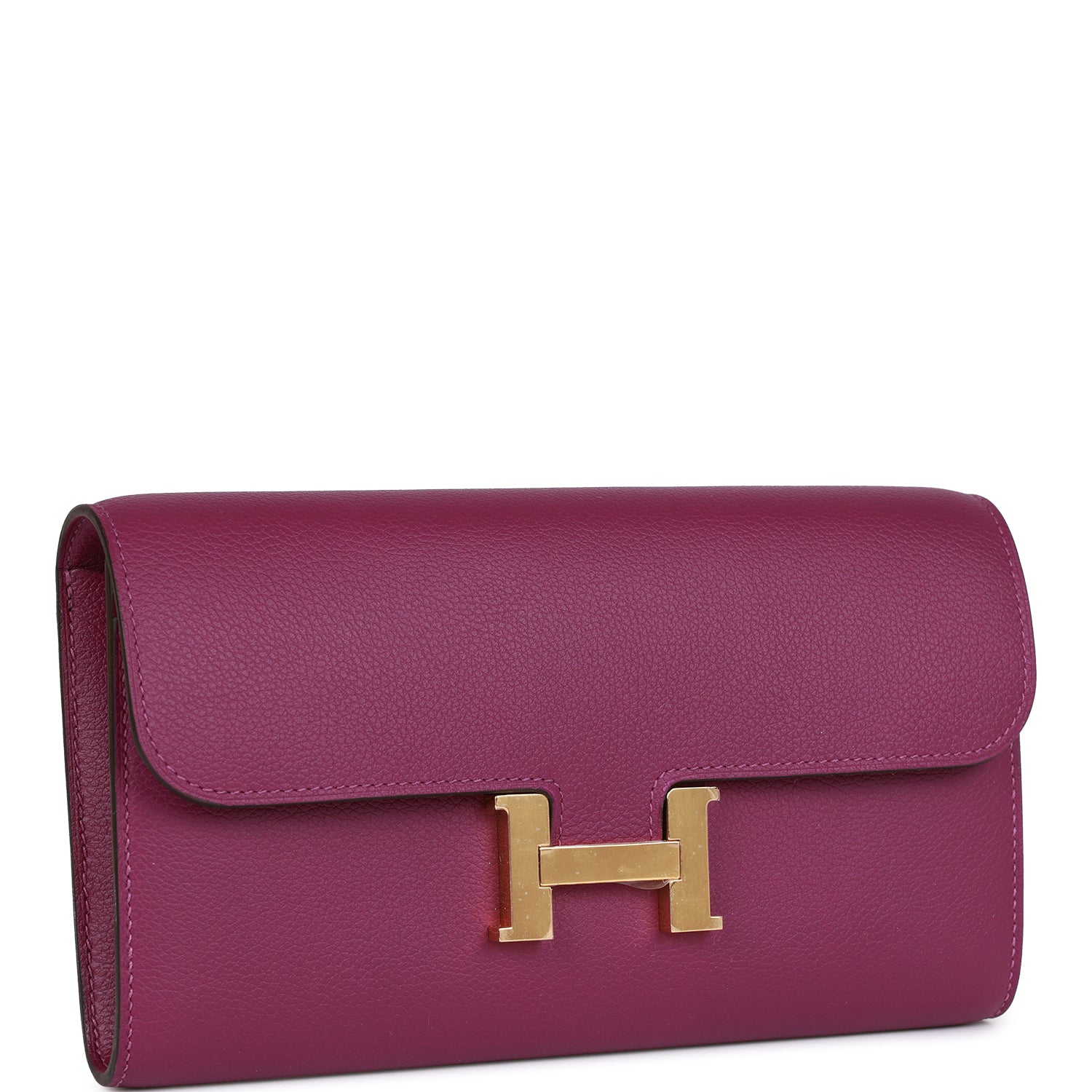 Hermes Constance Wallet To Go Anemone Evercolor Gold Hardware - fashionupstore1