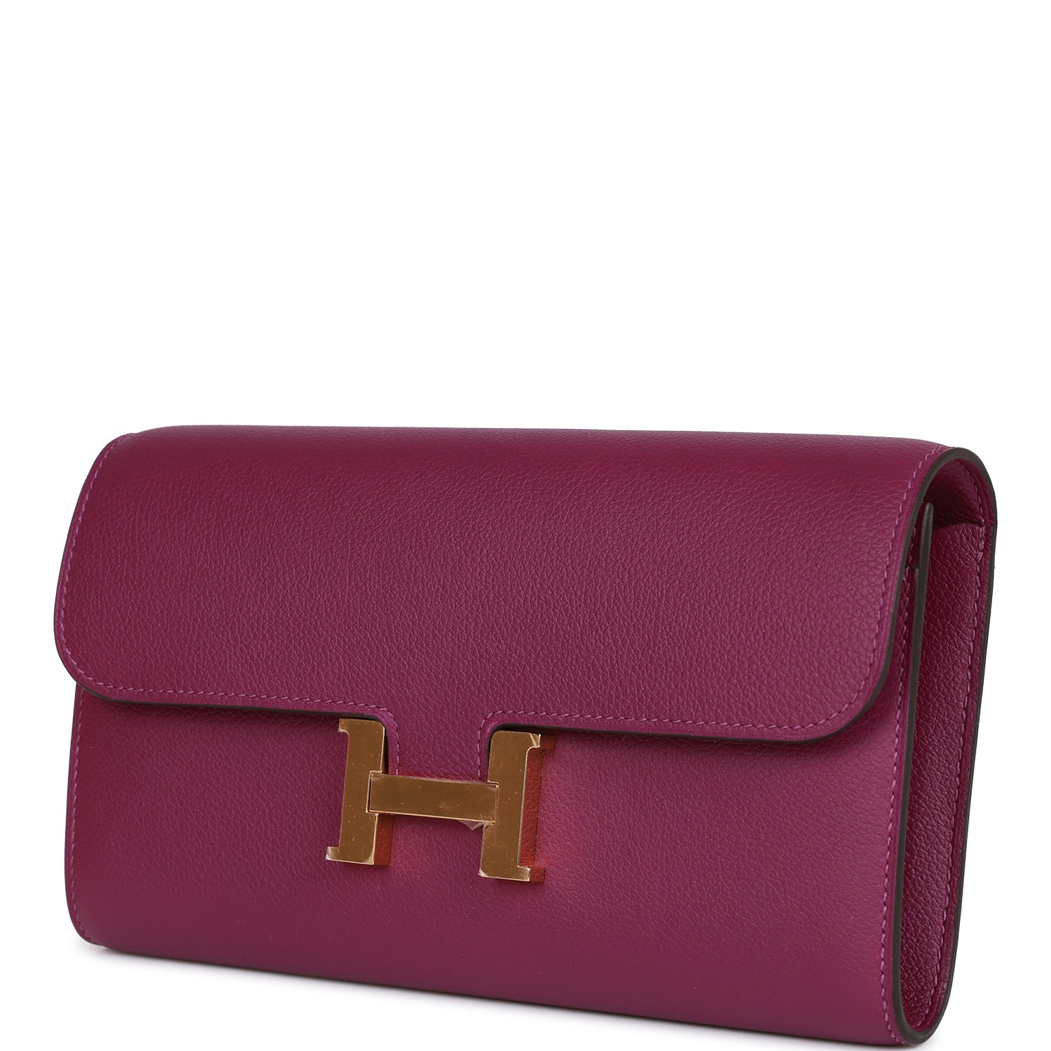 Hermes Constance Wallet To Go Anemone Evercolor Gold Hardware - fashionupstore1