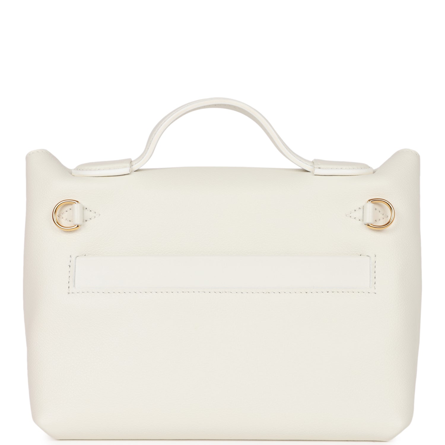 Hermes Mini 24/24 Bag White Evercolor and Swift Gold Hardware - fashionupstore1