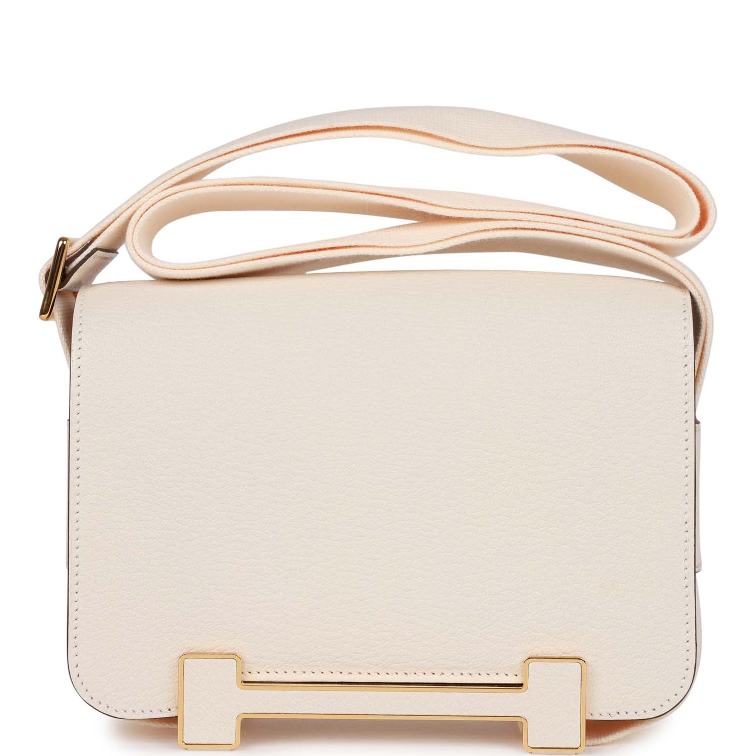 Hermes Geta Bag Nata Chevre Gold Hardware - fashionupstore1