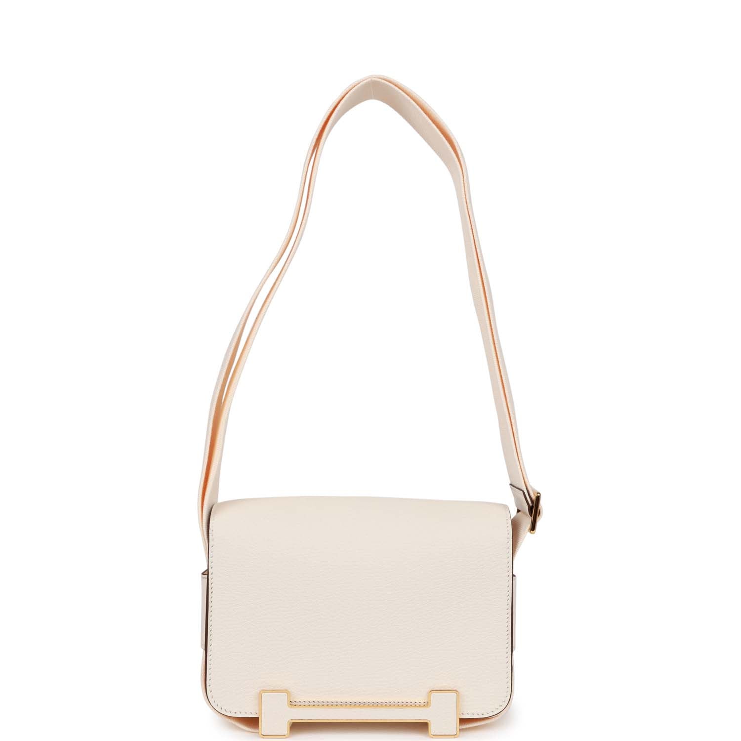 Hermes Geta Bag Nata Chevre Gold Hardware - fashionupstore1