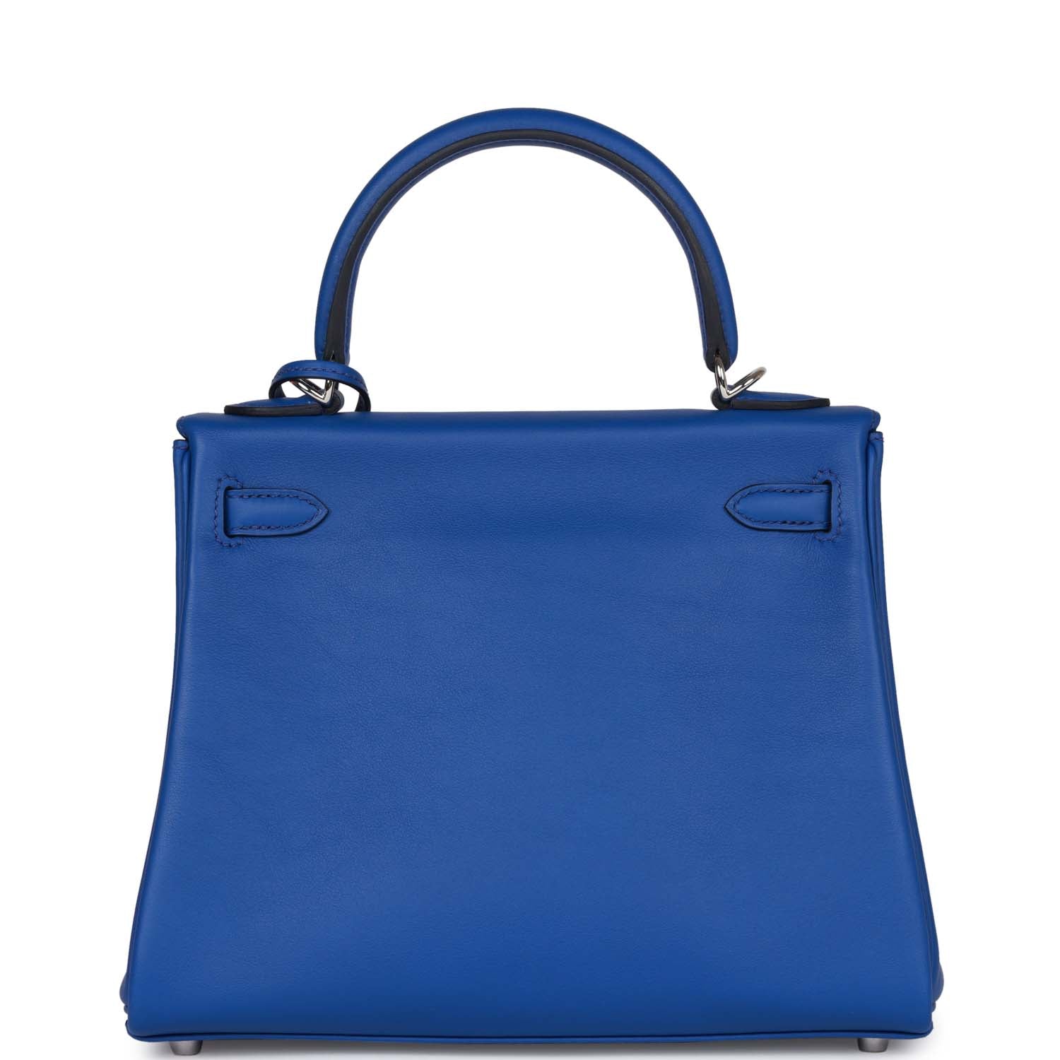 Hermes Kelly Retourne 25 Bleu Royal Swift Palladium Hardware - fashionupstore1