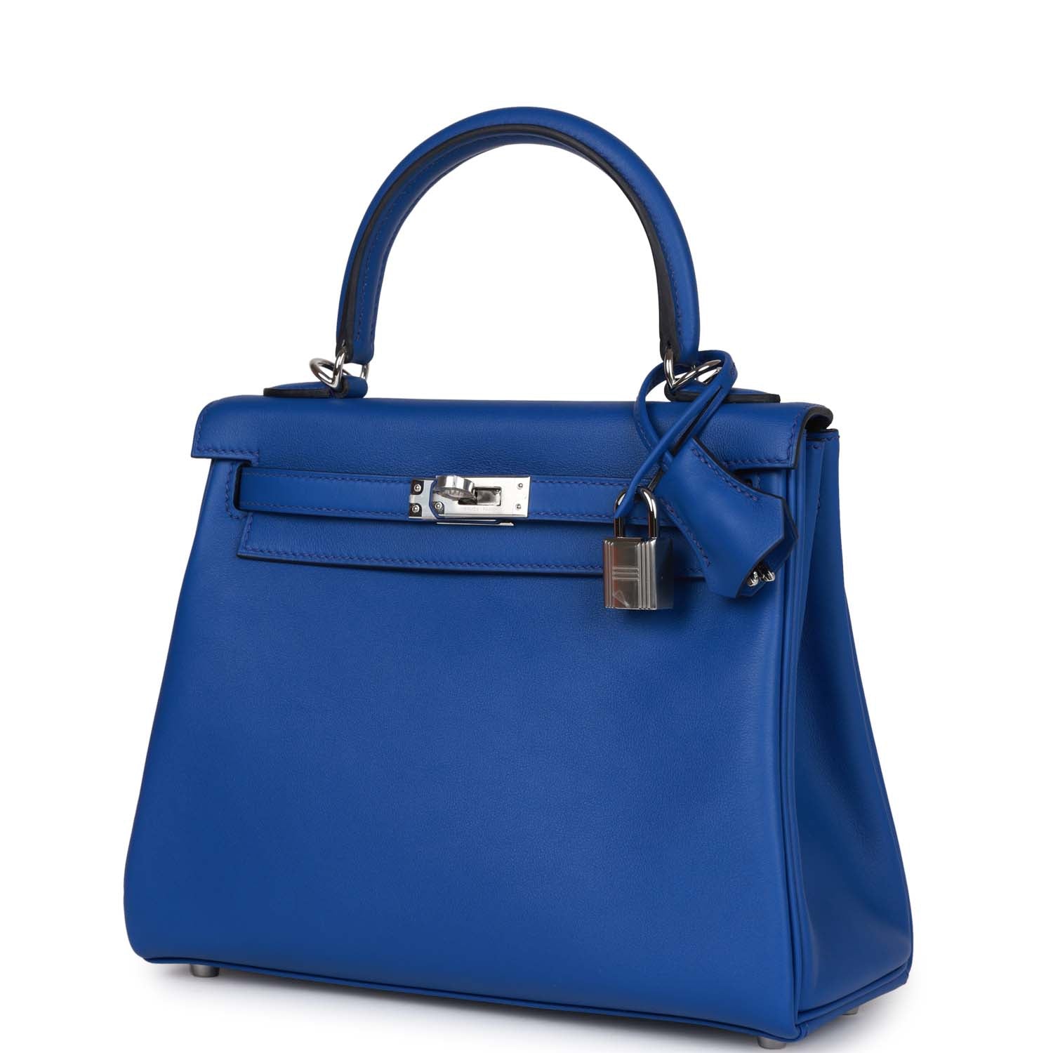 Hermes Kelly Retourne 25 Bleu Royal Swift Palladium Hardware - fashionupstore1