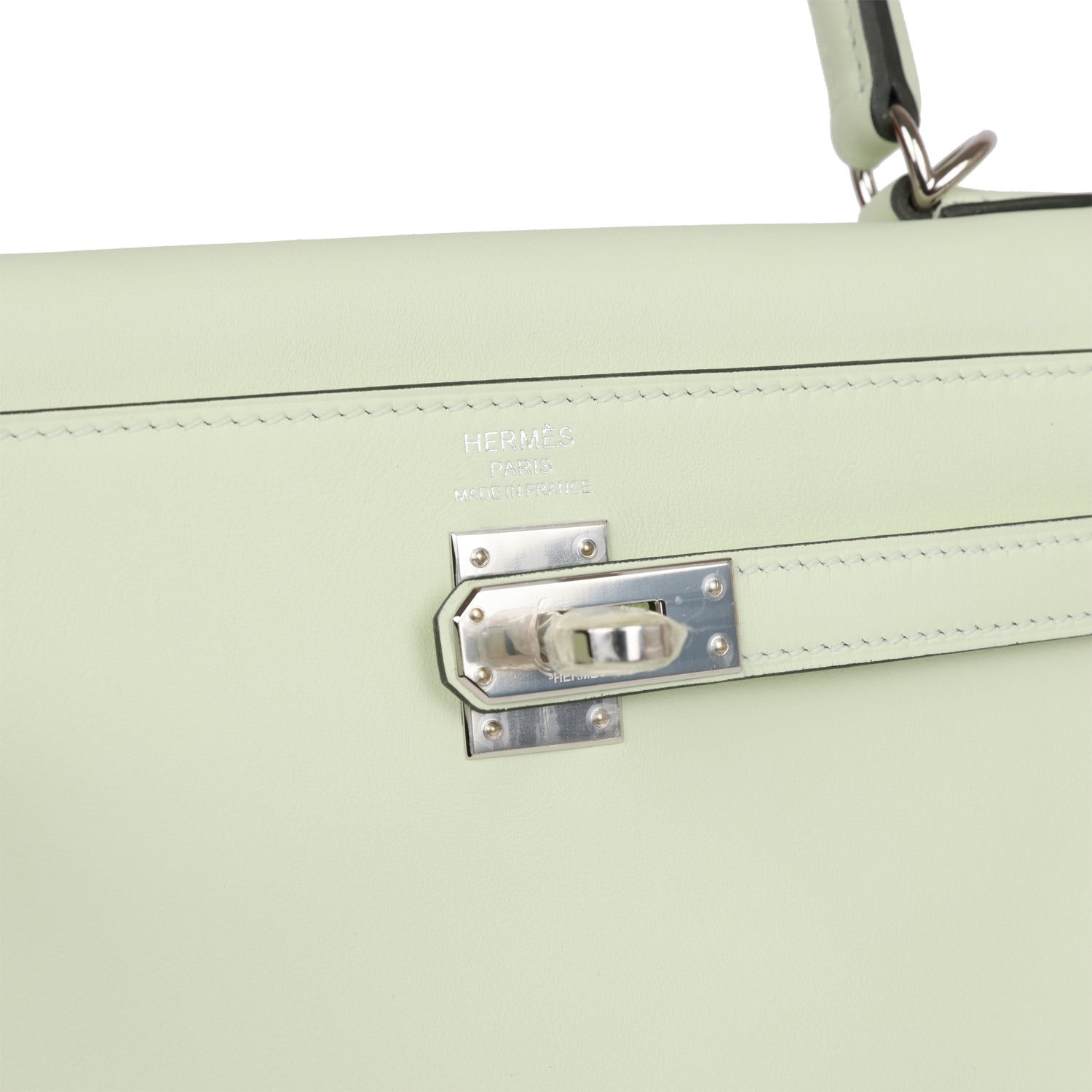 Hermes Kelly Retourne 25 Vert Fizz Swift Palladium Hardware - fashionupstore1