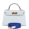 Hermes Kelly Sellier 20 Bleu Brume Chevre Gold Hardware - fashionupstore1