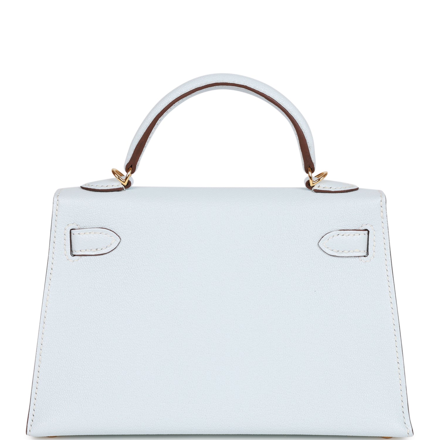 Hermes Kelly Sellier 20 Bleu Brume Chevre Gold Hardware - fashionupstore1