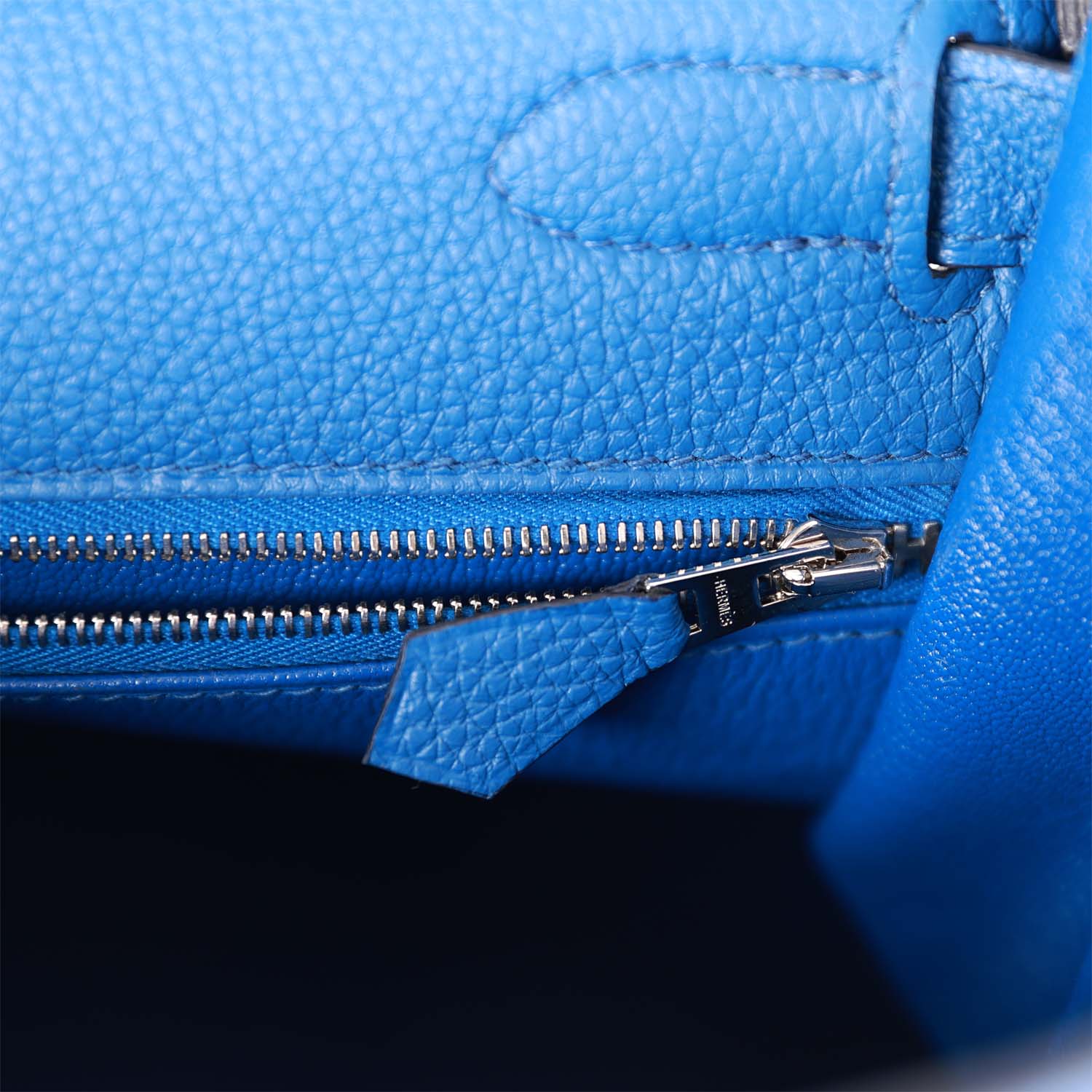 Hermes Kelly Retourne 32 Bleu France Togo Palladium Hardware - fashionupstore1