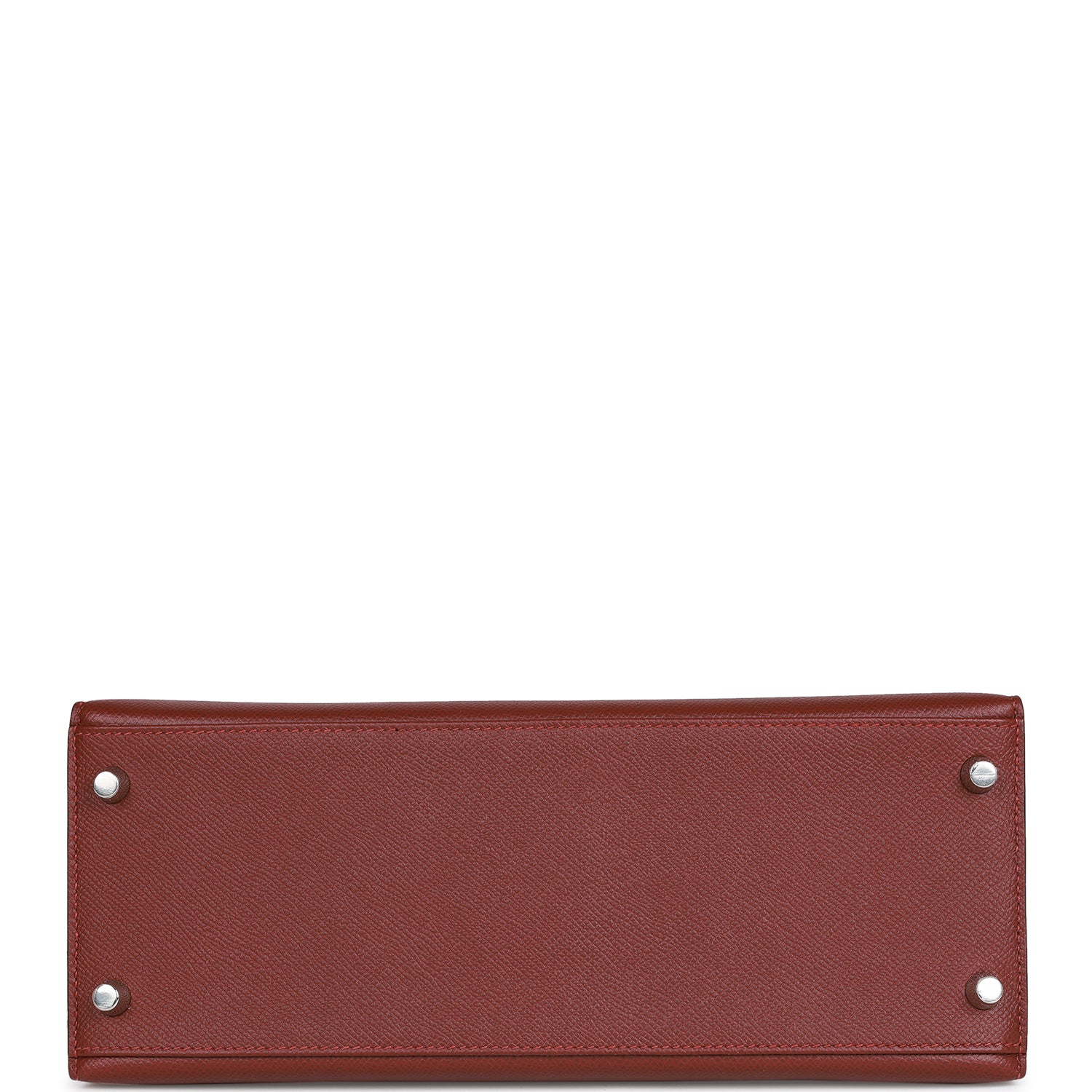 Hermes Kelly Sellier 28 Rouge H Epsom Palladium Hardware - fashionupstore1