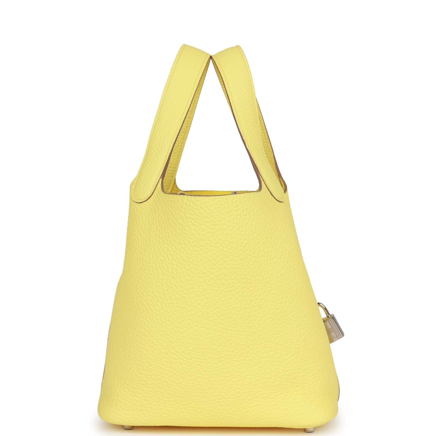 Hermes Picotin 18 Limoncello Clemence Palladium Hardware - fashionupstore1