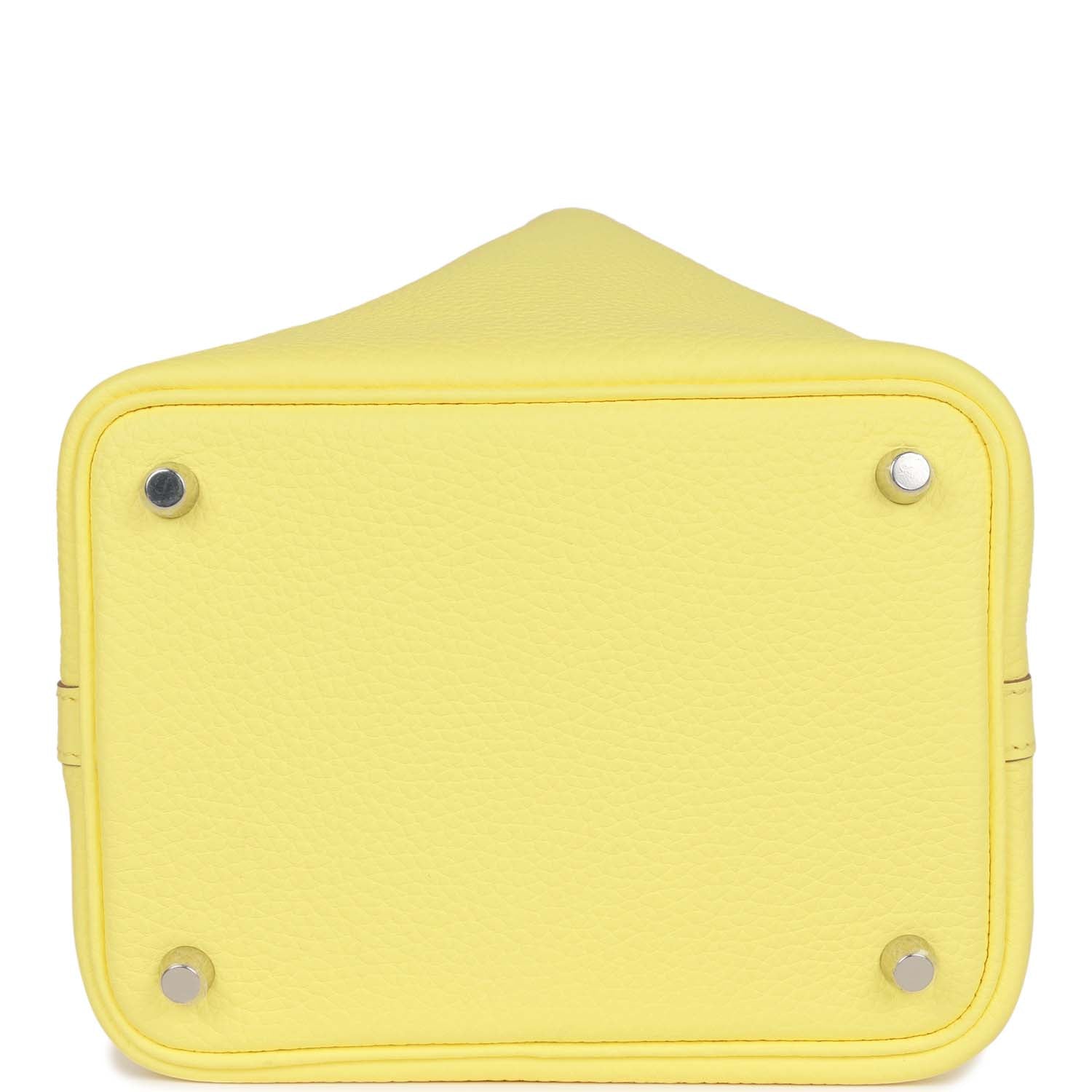 Hermes Picotin 18 Limoncello Clemence Palladium Hardware - fashionupstore1