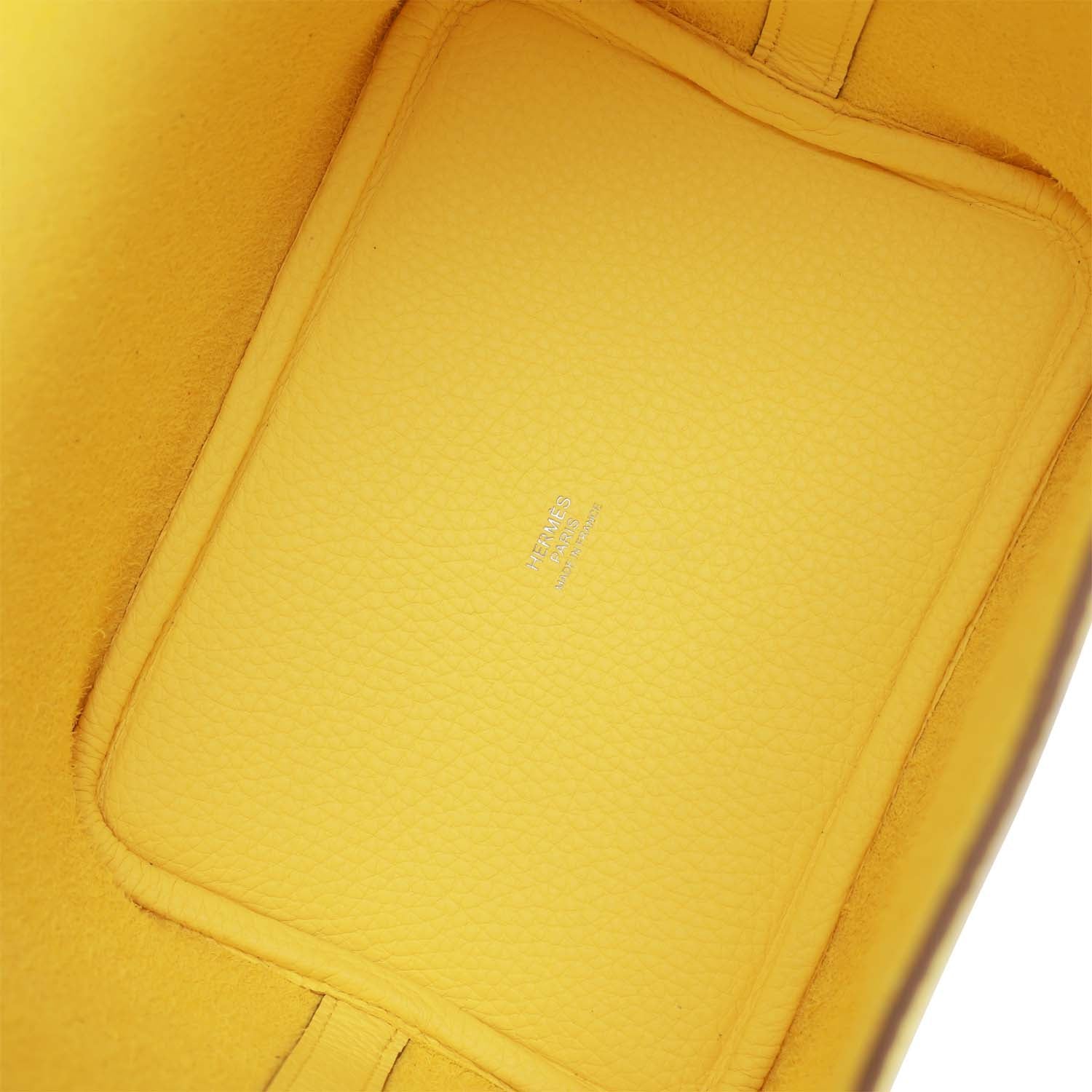 Hermes Picotin 18 Limoncello Clemence Palladium Hardware - fashionupstore1