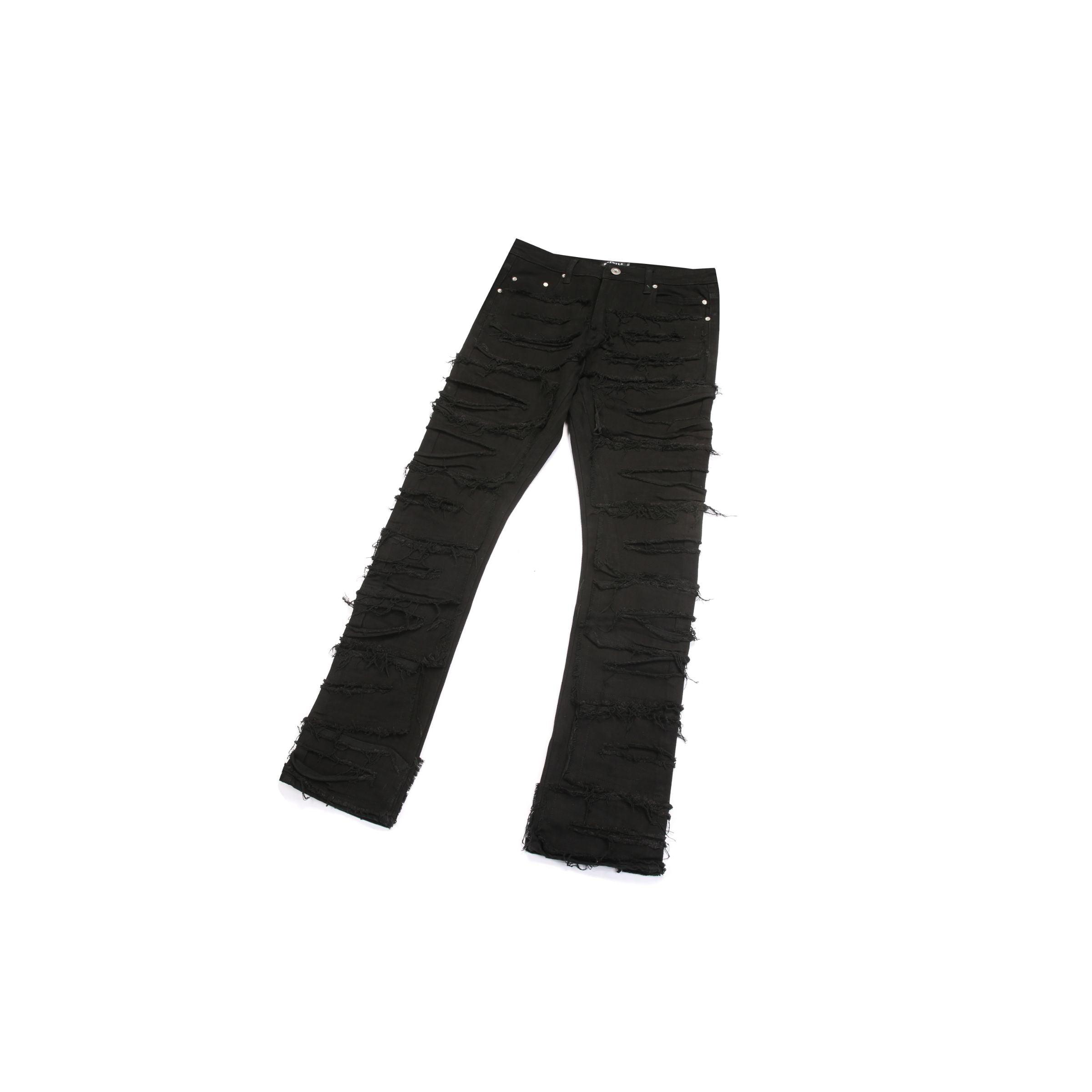 Knife Distressed Denim | Black - 1984brand