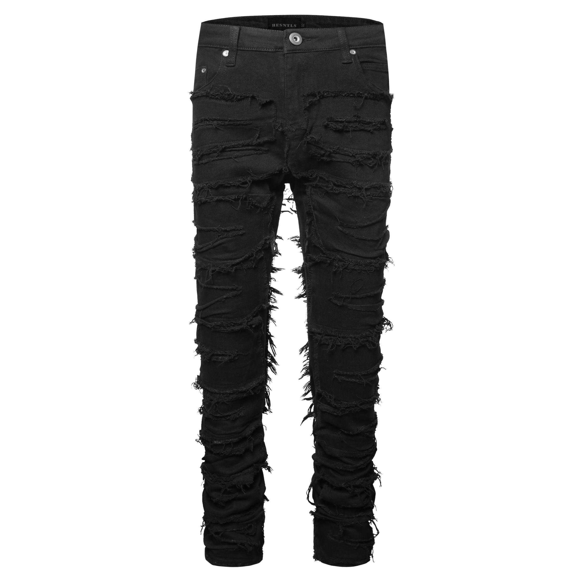 Knife Distressed Denim | Black - 1984brand