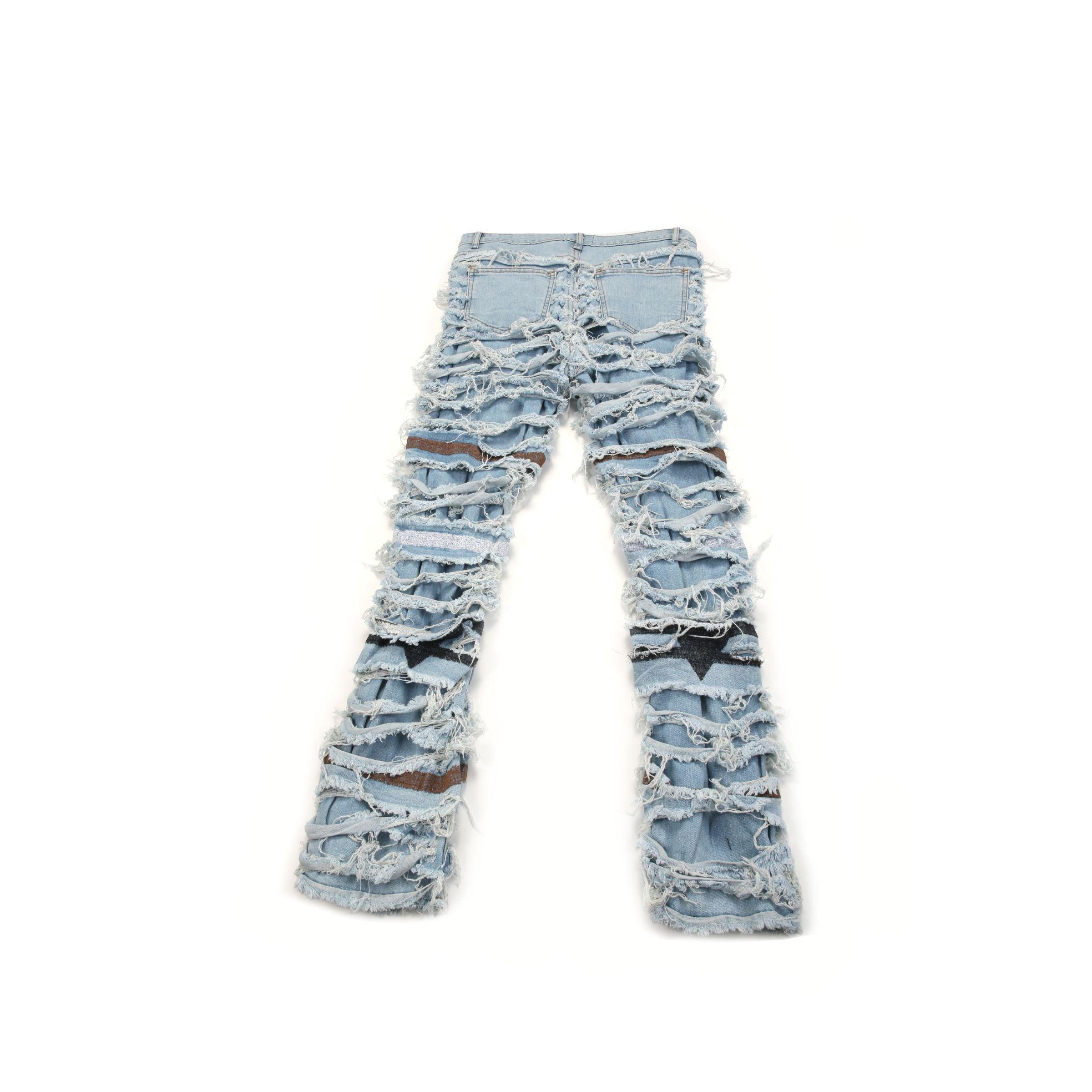 Knife Distressed Denim | Coral Blue - 1984brand