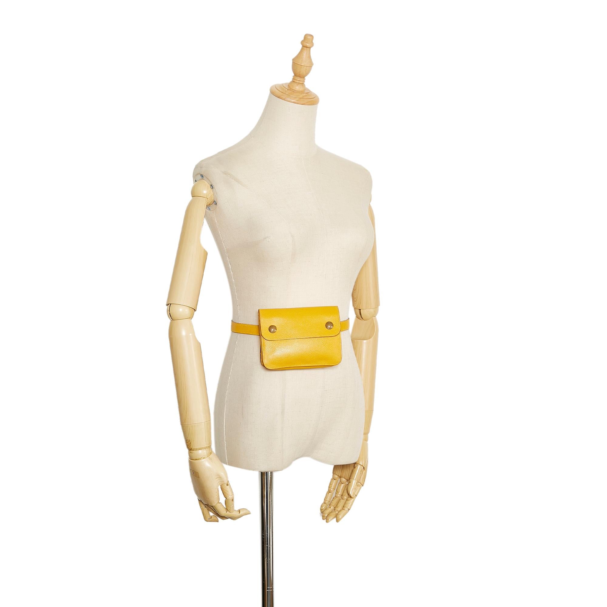 Hermes Courchevel Pochette Green Waist Bag (SHG-oMt7Ji) - fashionupstore1