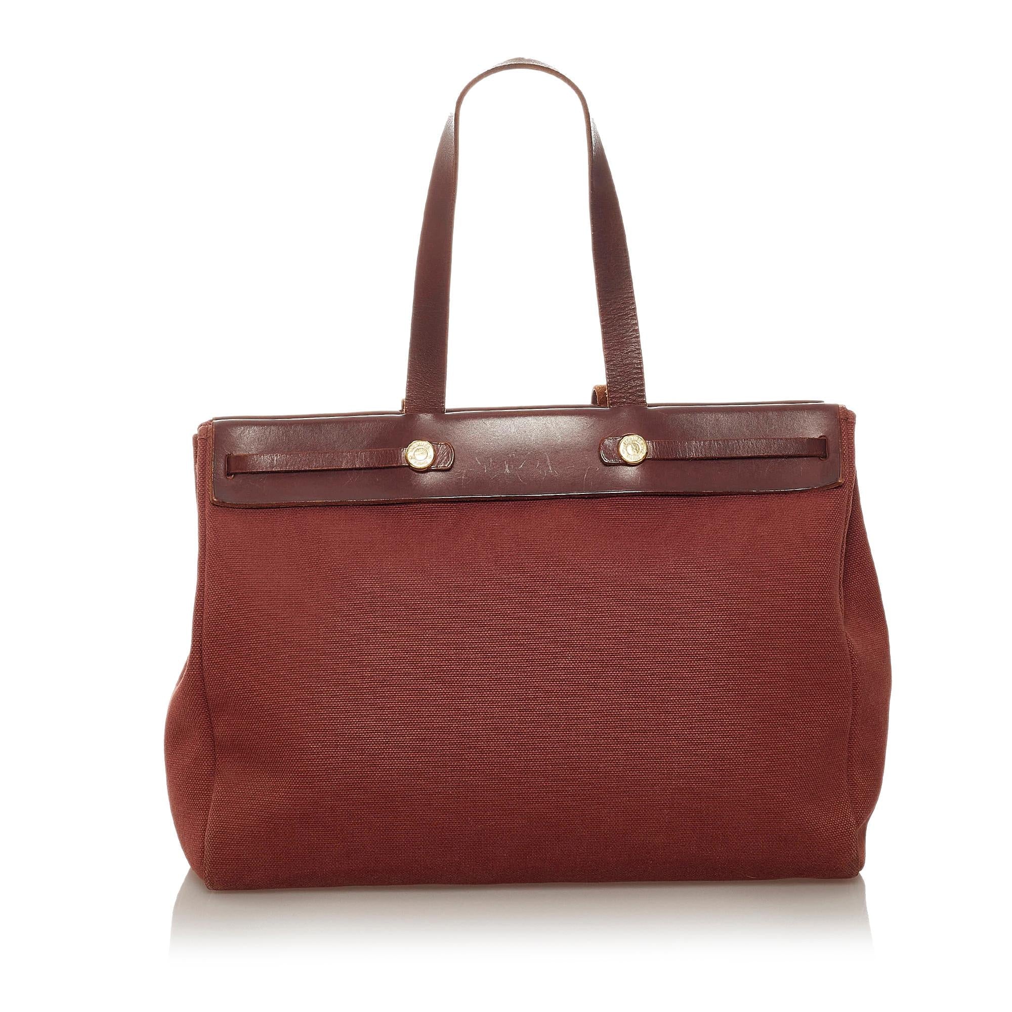 Hermes Herbag Cabas MM (SHG-28377) - fashionupstore1